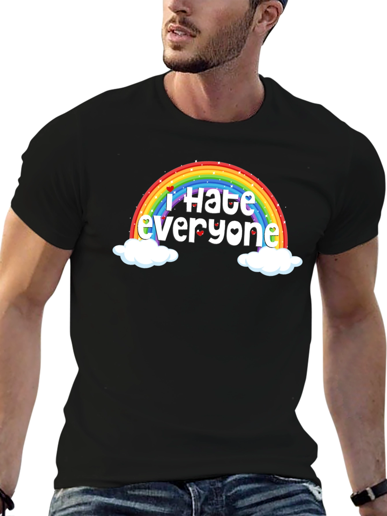 I Hate Everyone Rainbow Humor T-Shirt