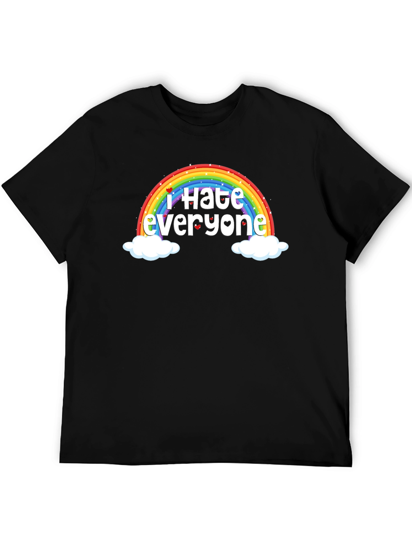 I Hate Everyone Rainbow Humor T-Shirt