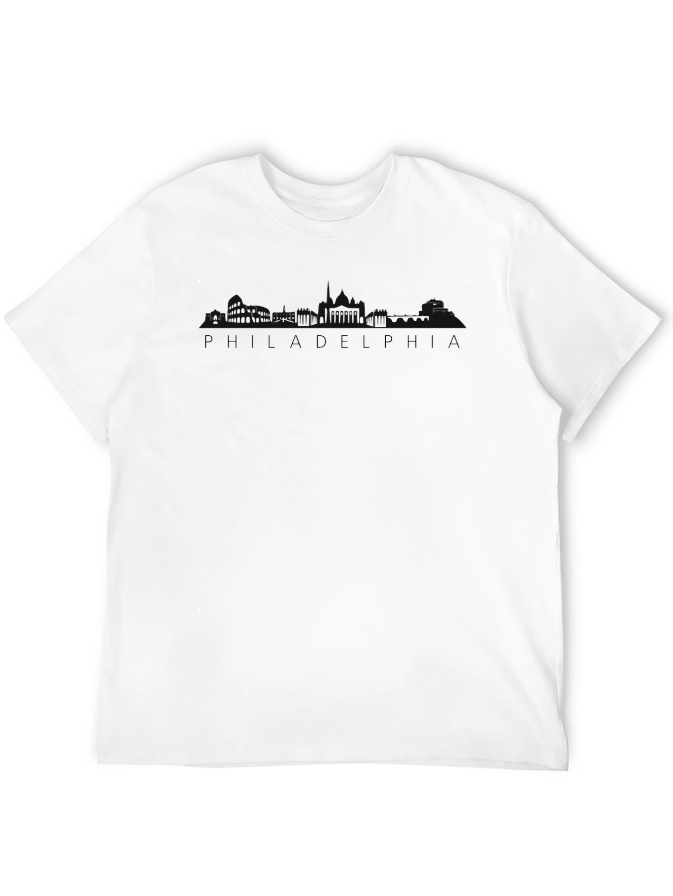 Philadelphia Skyline Black T-Shirt