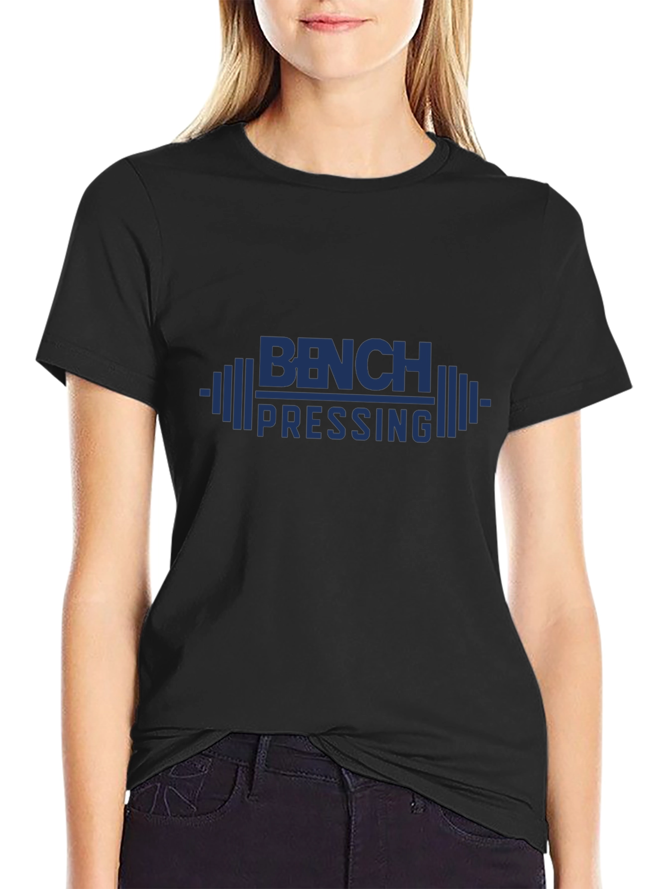 Bench Pressing Graphic Tee - Workout Apparel