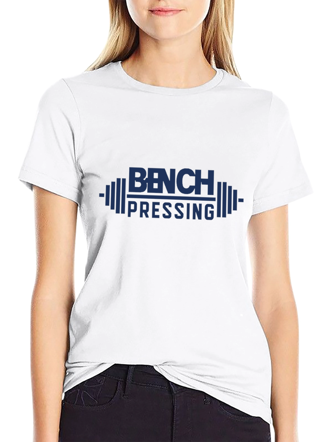 Bench Pressing Graphic Tee - Workout Apparel