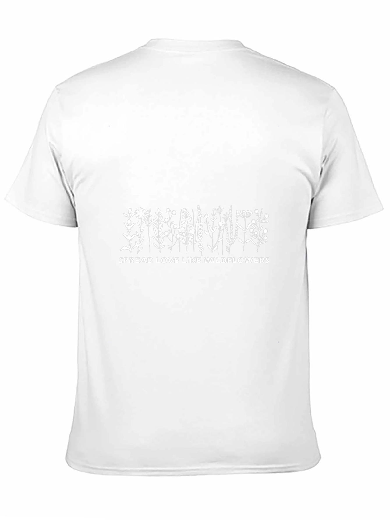 Spread Love Like Wildflowers Black T-Shirt