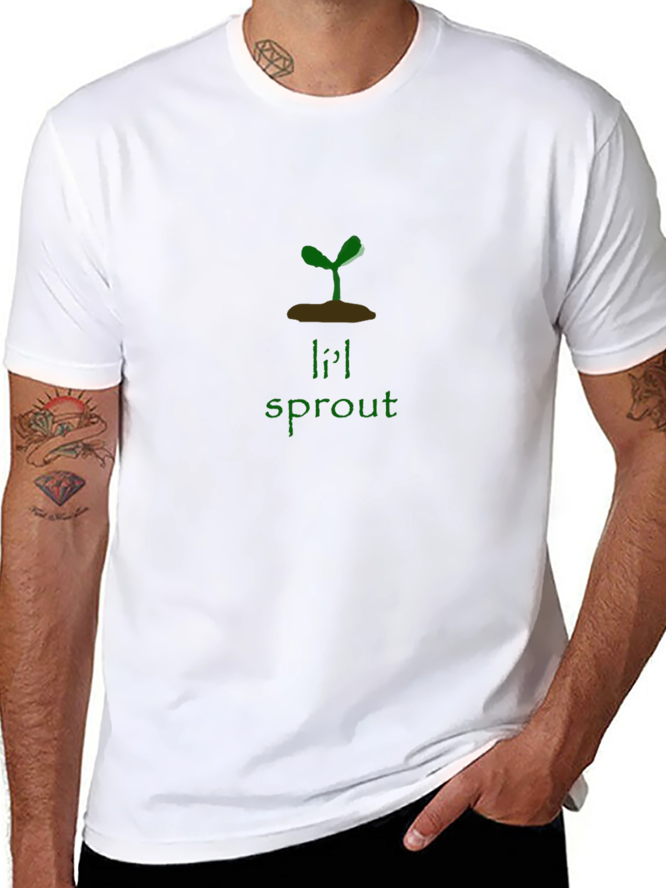Lil Sprout Graphic Tee - Black Unisex Shirt