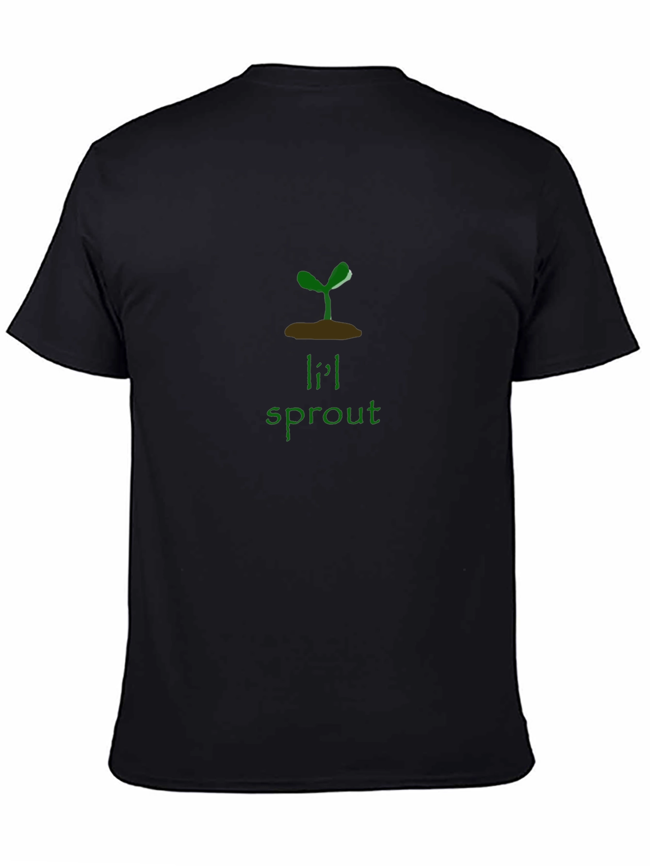 Lil Sprout Graphic Tee - Black Unisex Shirt