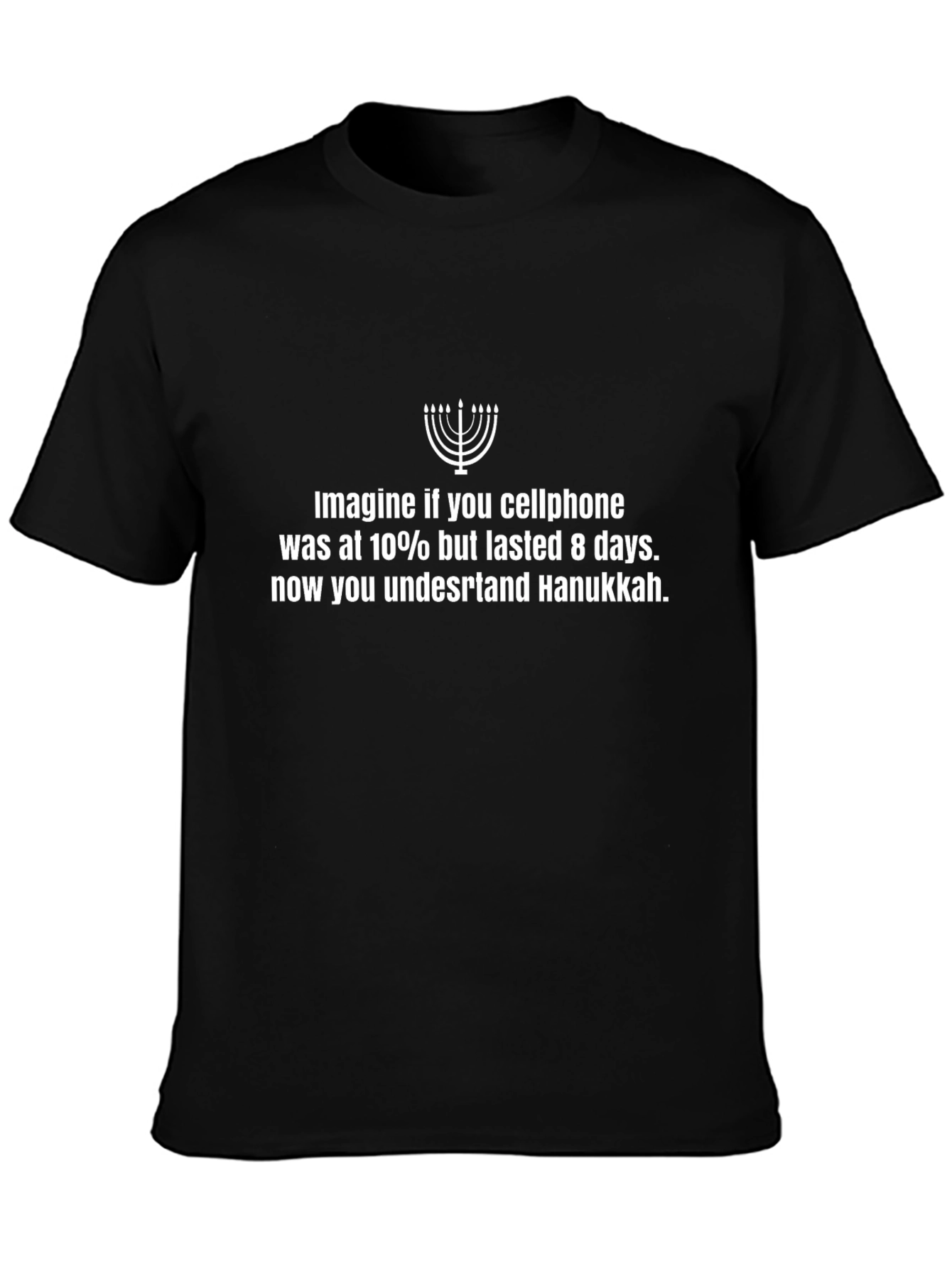 Hanukkah Cellphone Humor T-Shirt