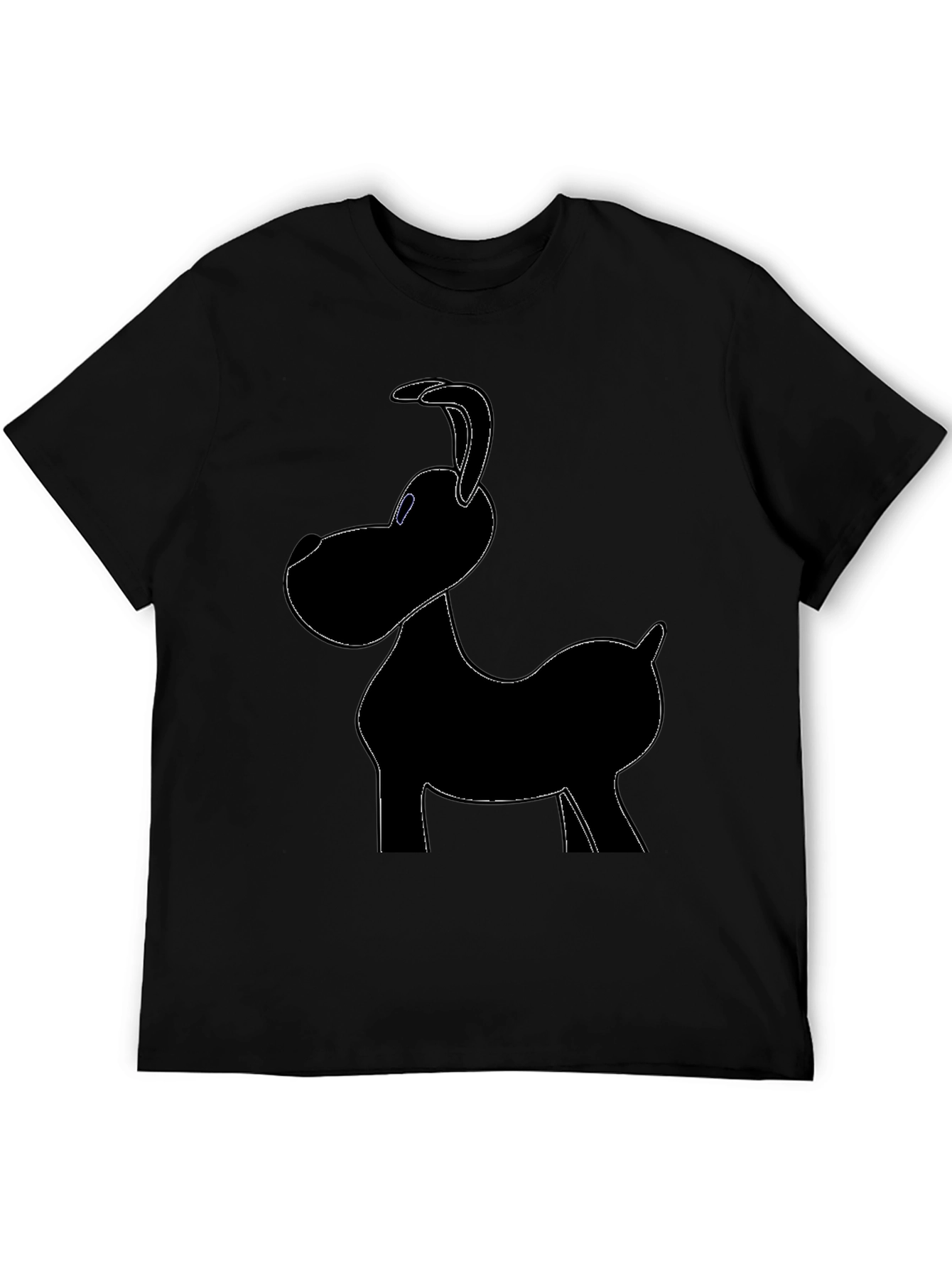 Dog Graphic Black T-Shirt