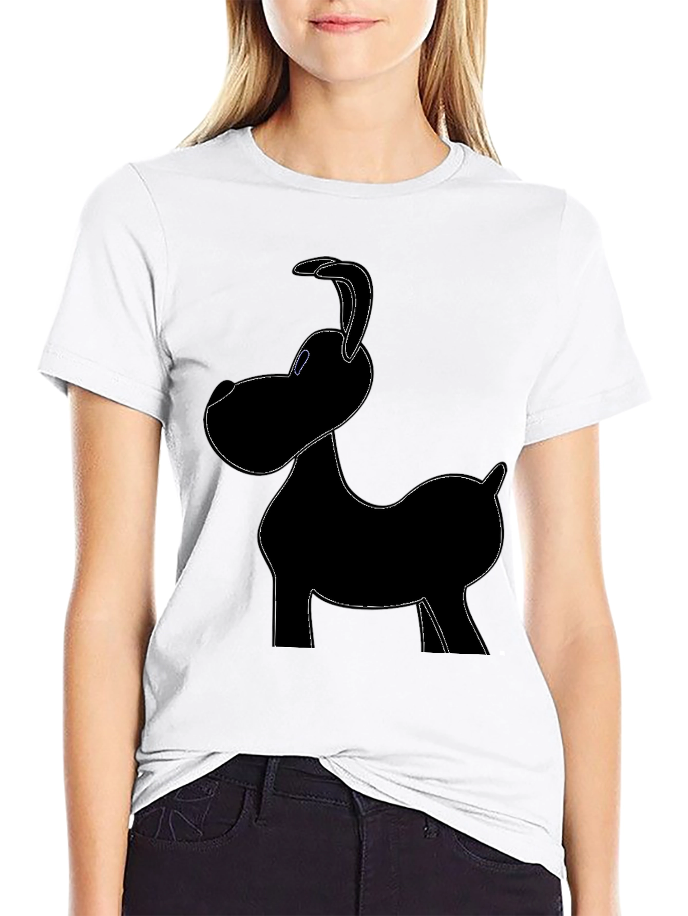 Dog Graphic Black T-Shirt