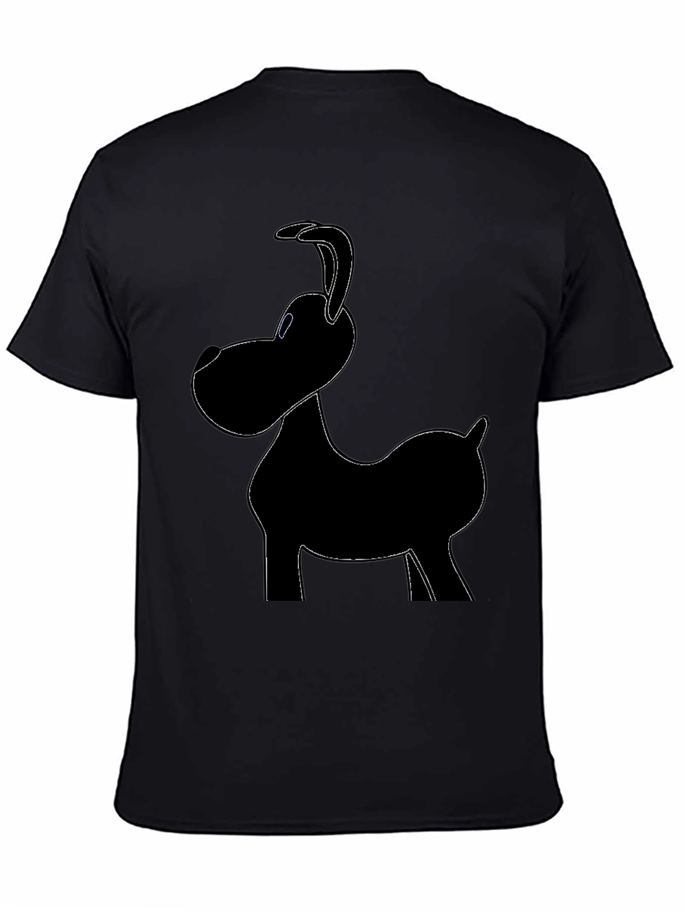 Dog Graphic Black T-Shirt