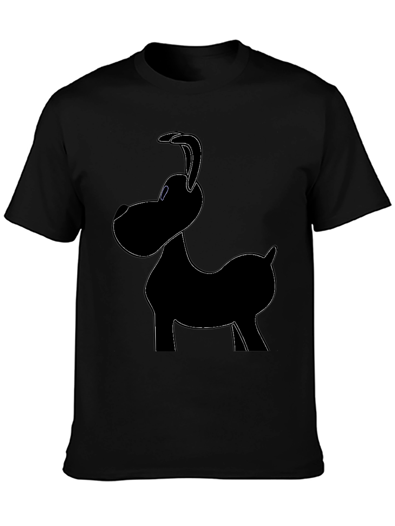Dog Graphic Black T-Shirt