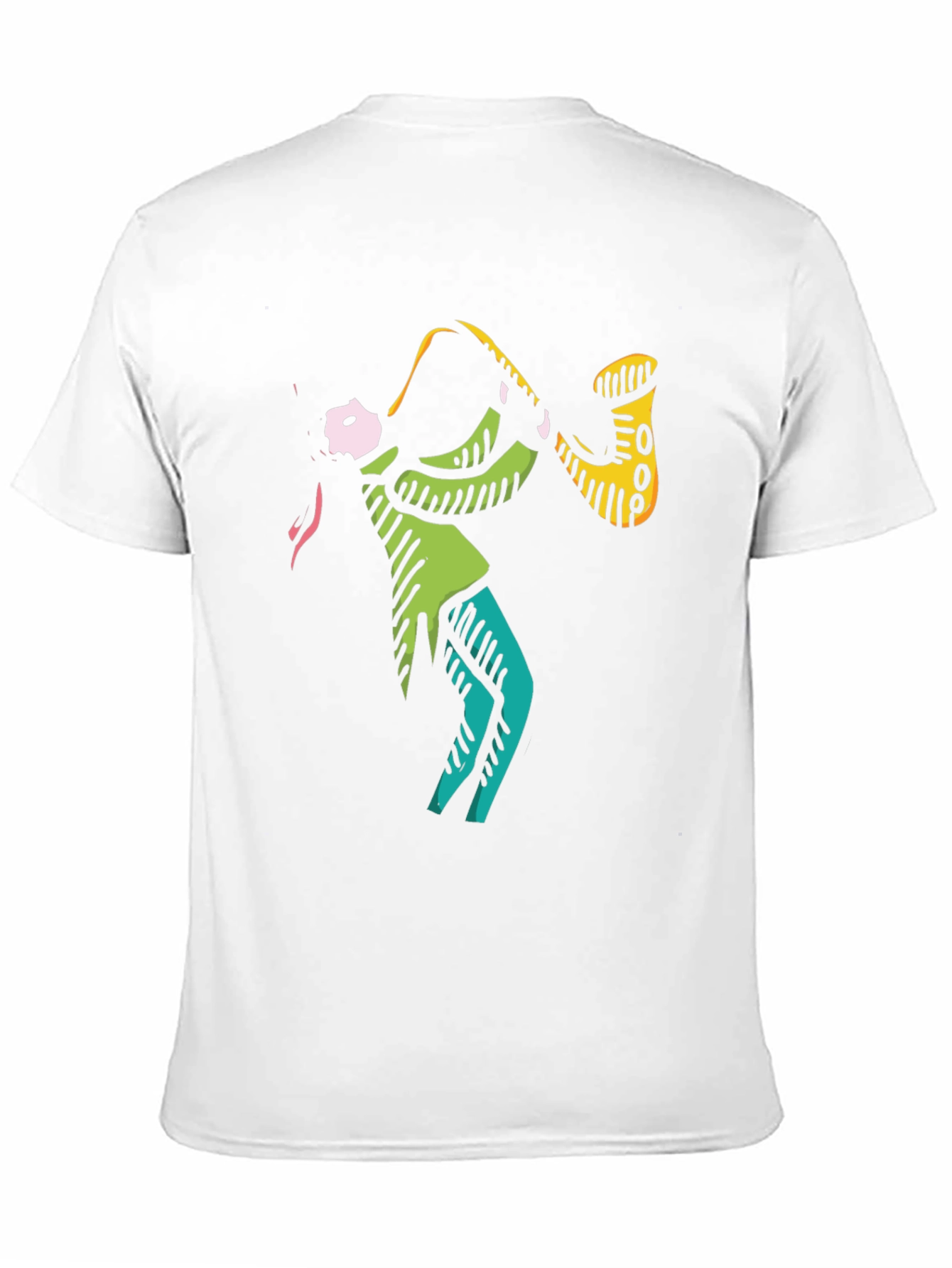 Cool Jazz Saxophone Graphic Black T-Shirt