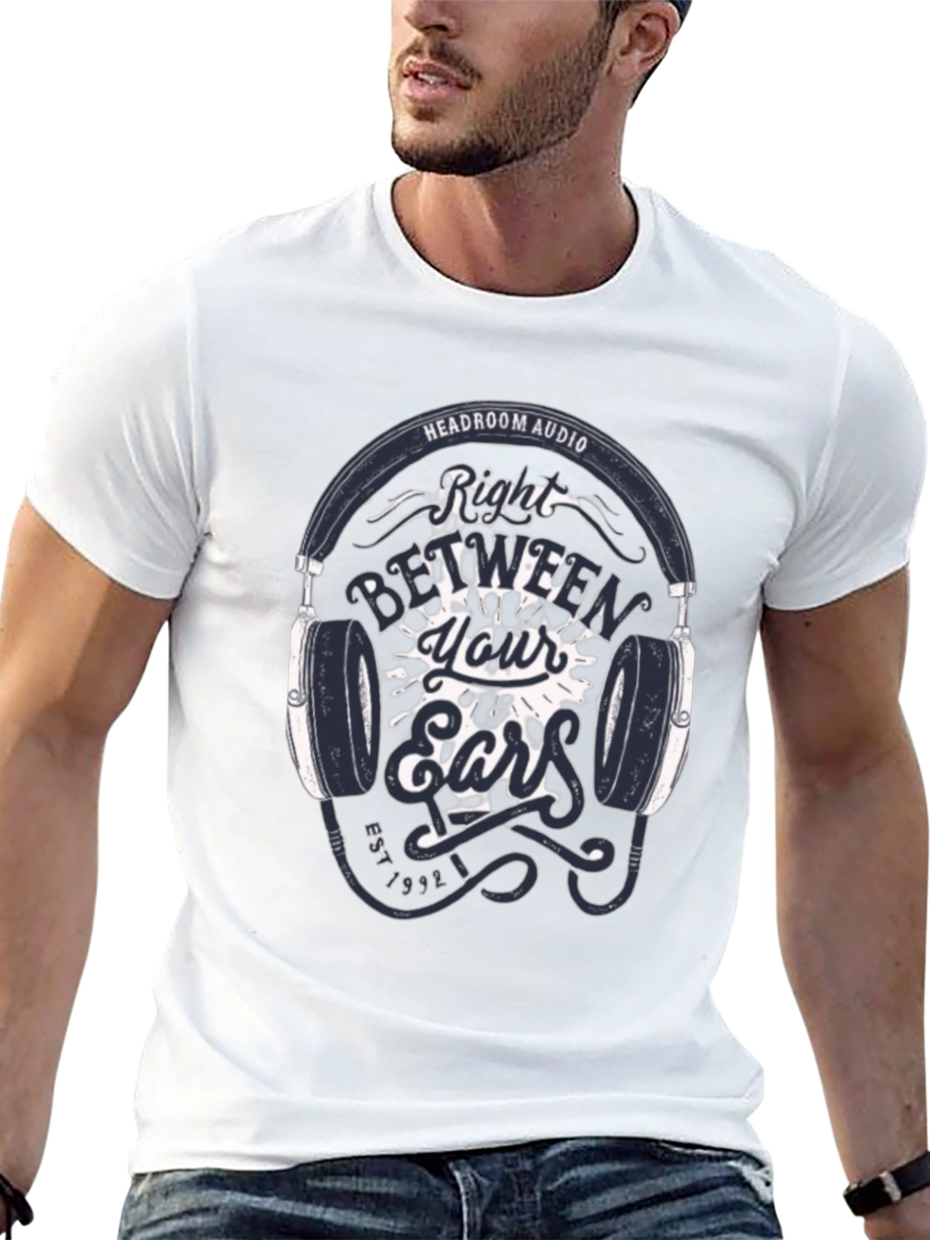 Headroom Audio T-Shirt: Right Between Your Ears