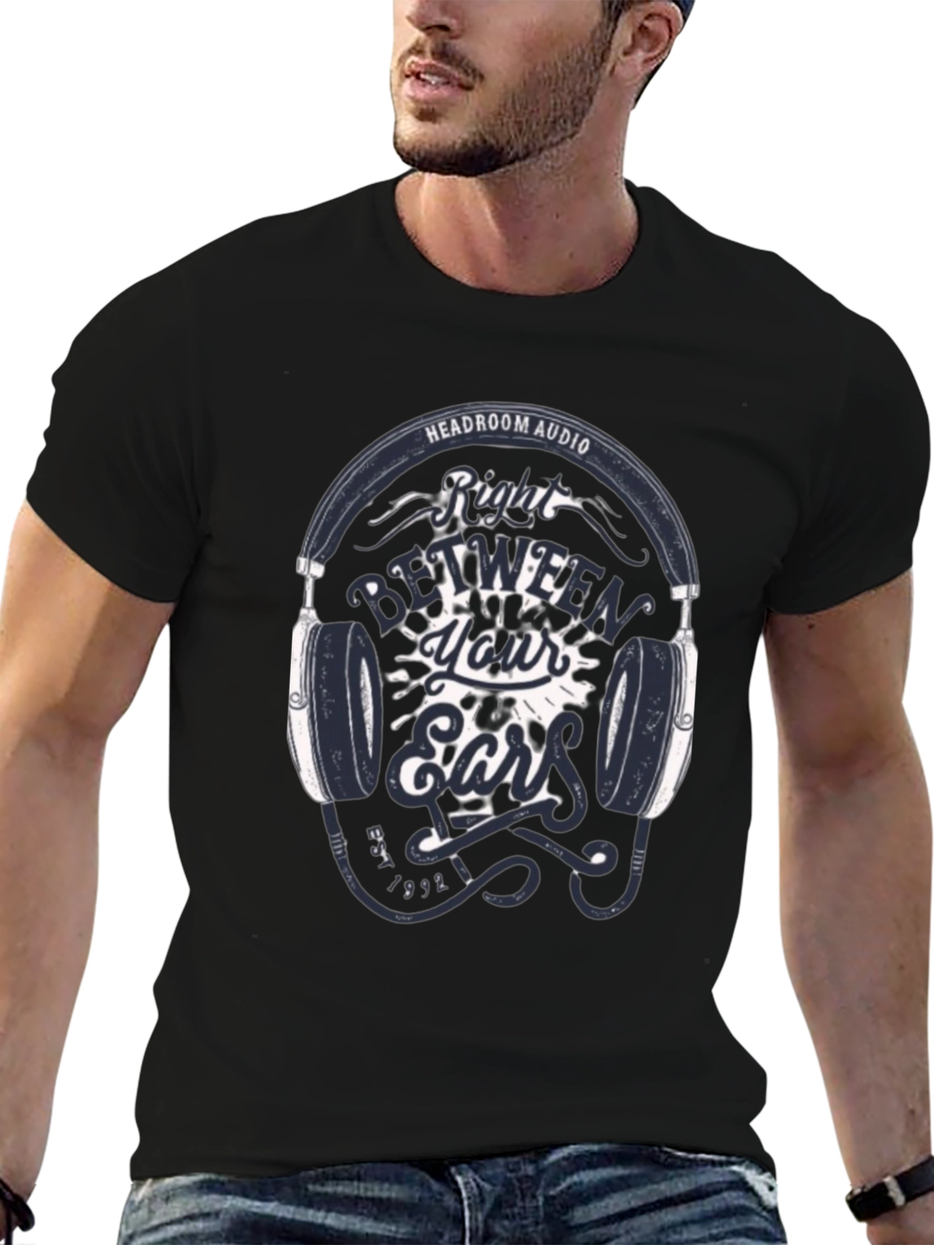 Headroom Audio T-Shirt: Right Between Your Ears