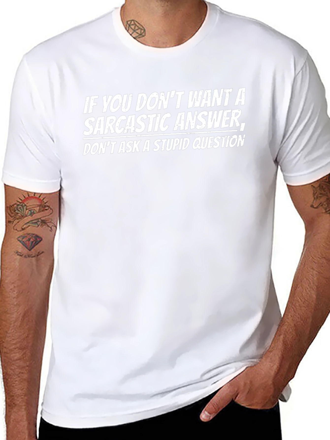 Sarcastic Answer Graphic T-Shirt