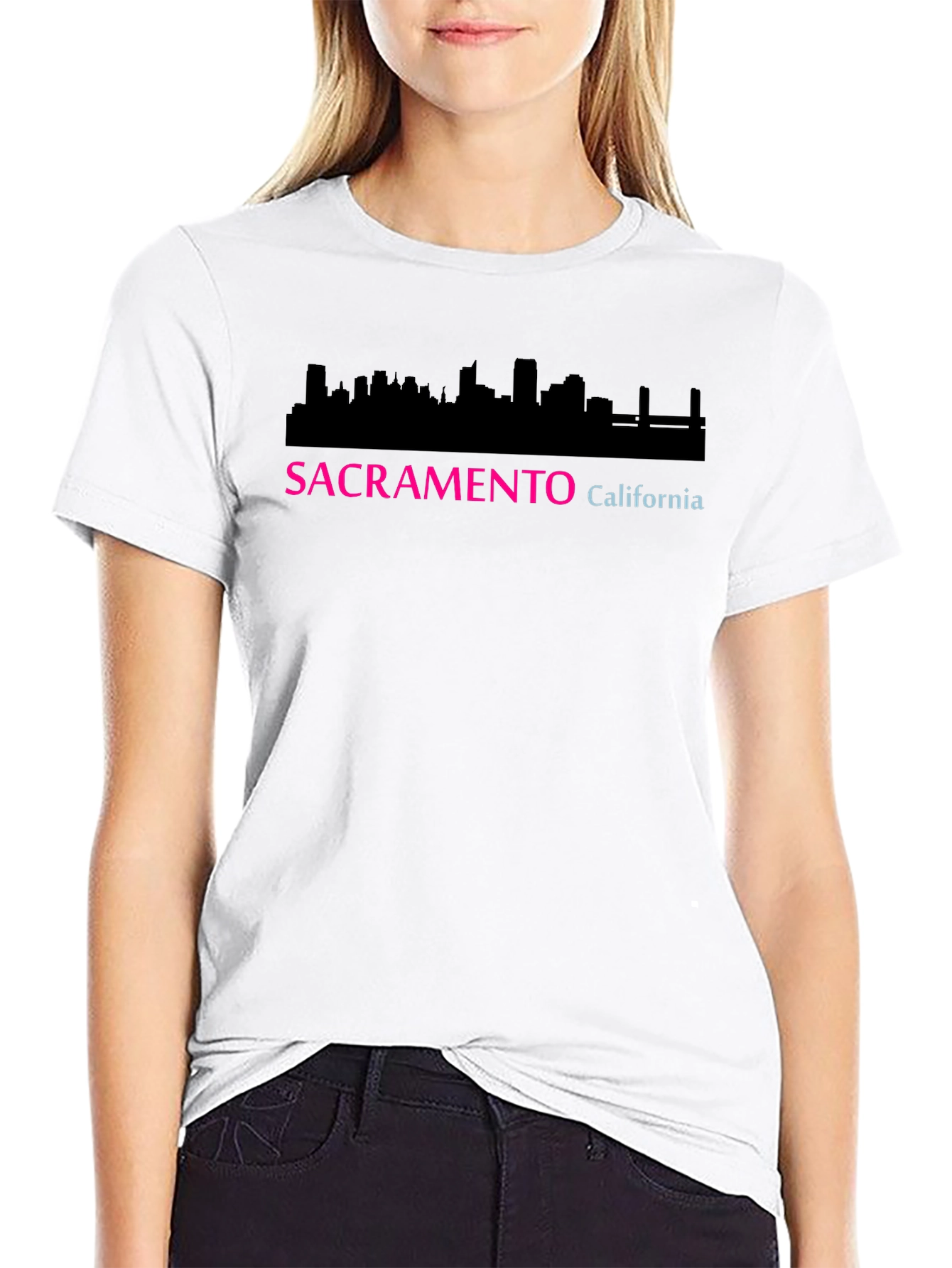 Sacramento California Skyline Graphic T-Shirt