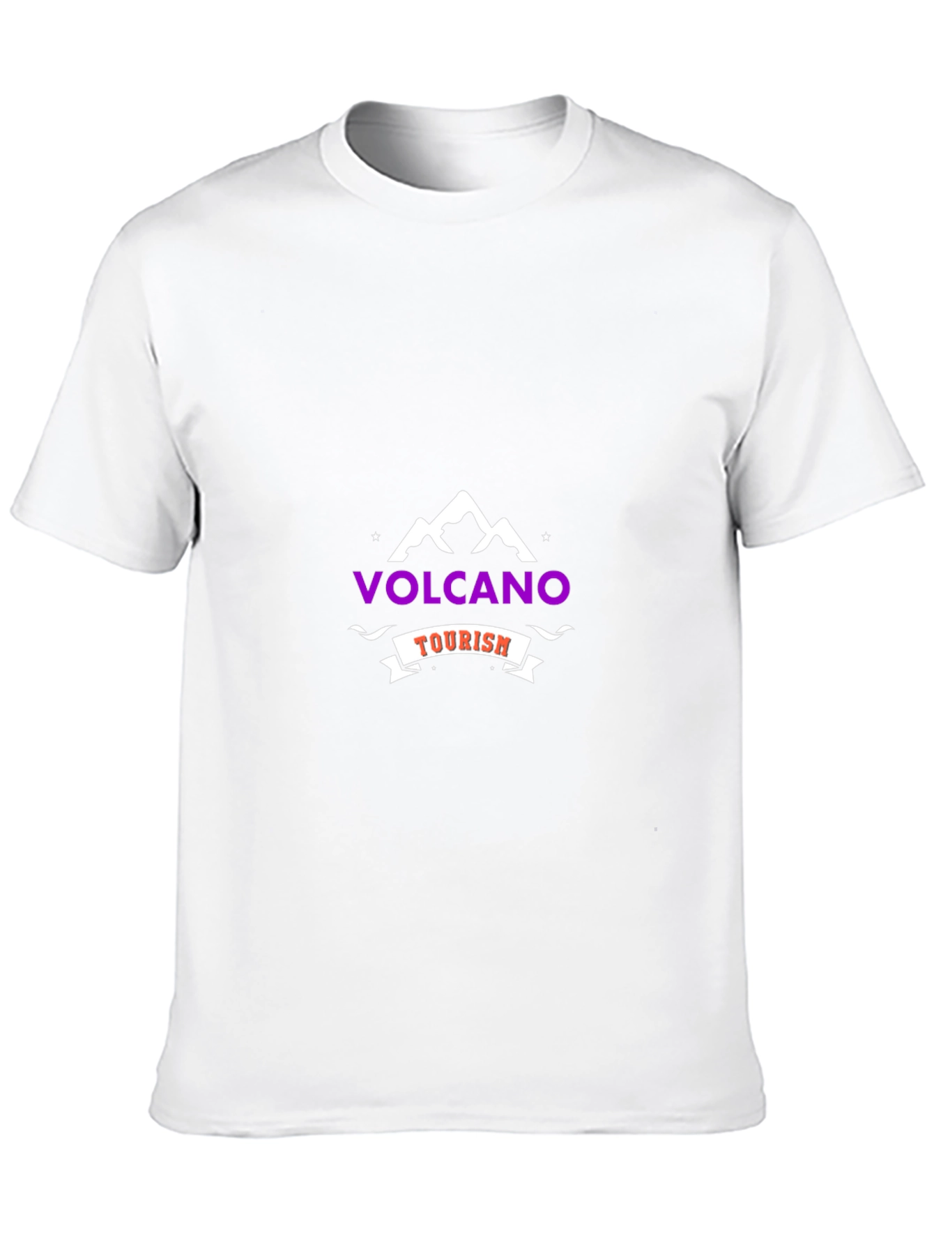 Volcano Tourism Graphic T-Shirt - Black