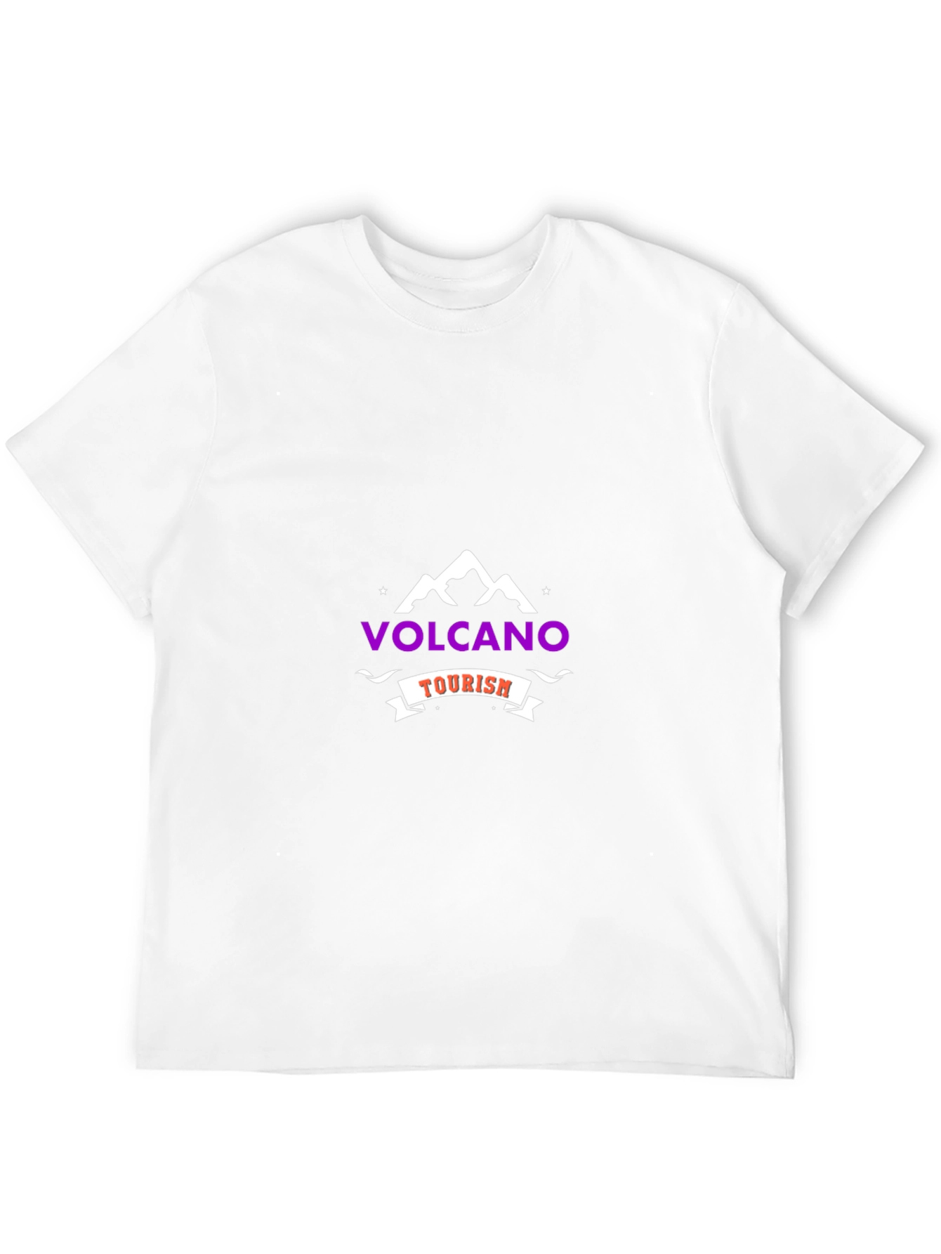 Volcano Tourism Graphic T-Shirt - Black