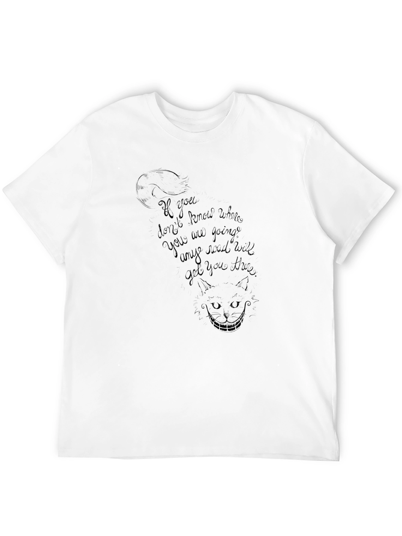 Cheshire Cat T-Shirt - If you dont know where...