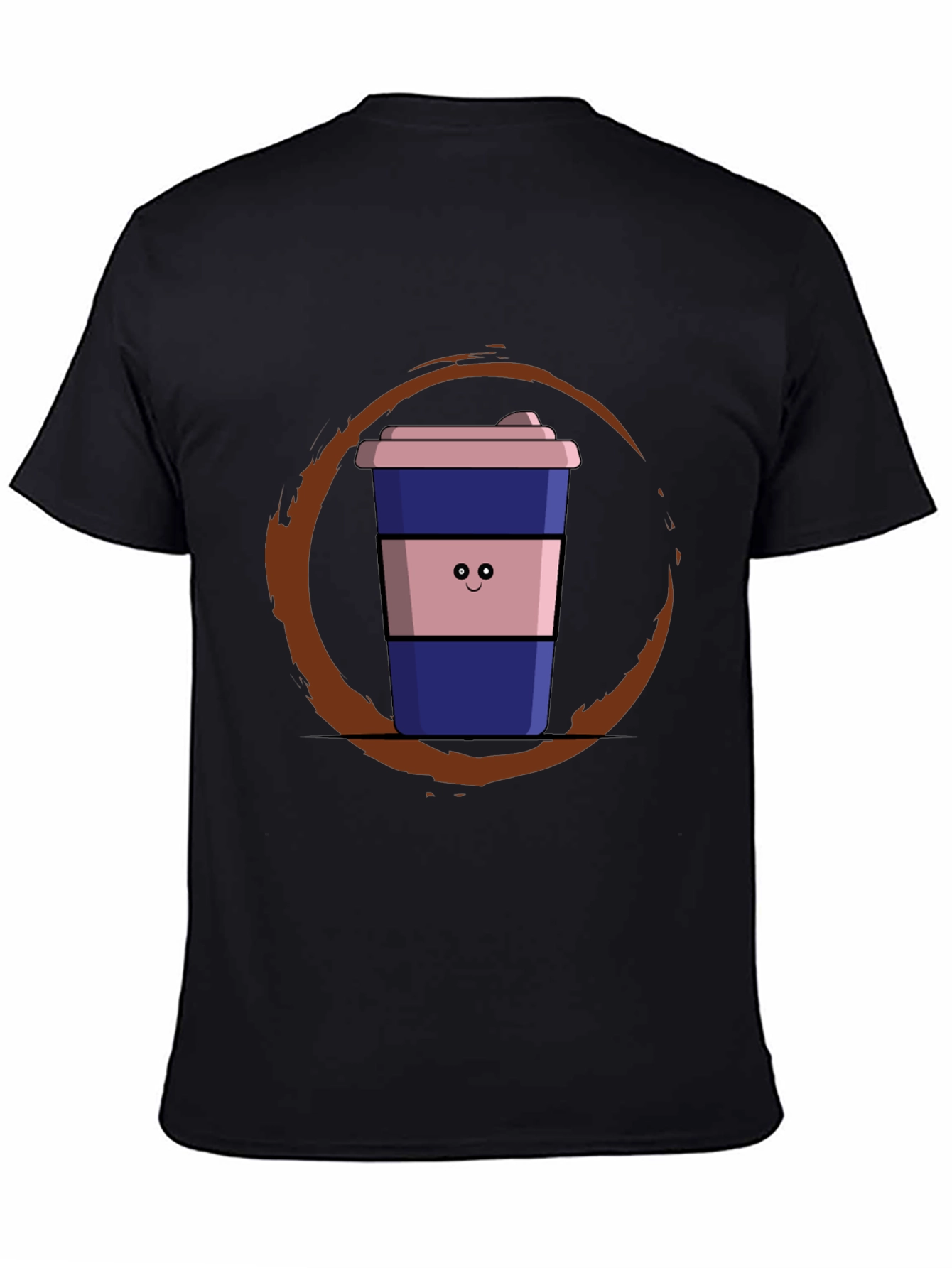 Coffee Cup Graphic Tee - Black