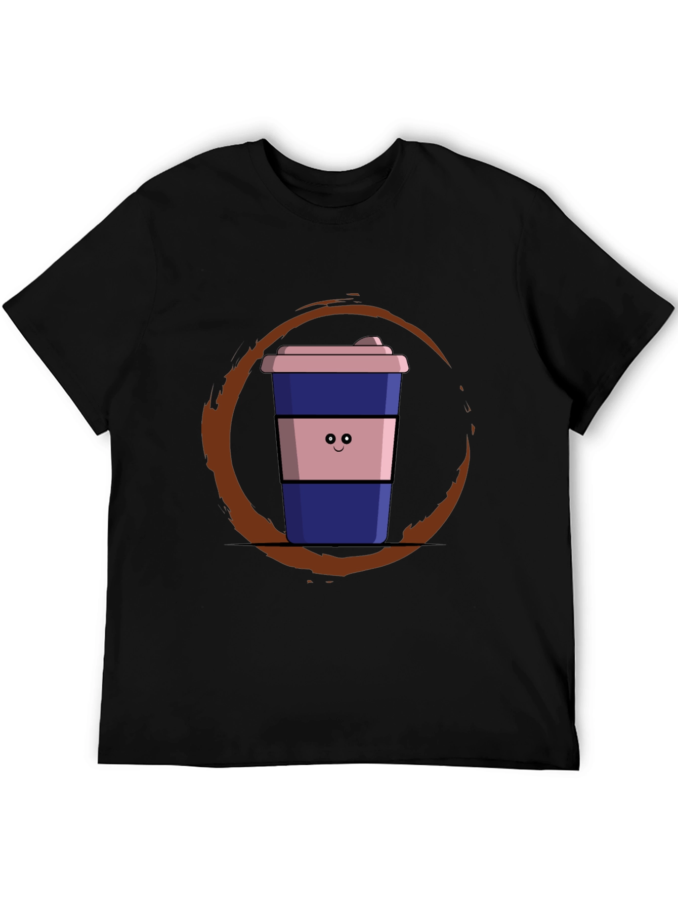 Coffee Cup Graphic Tee - Black