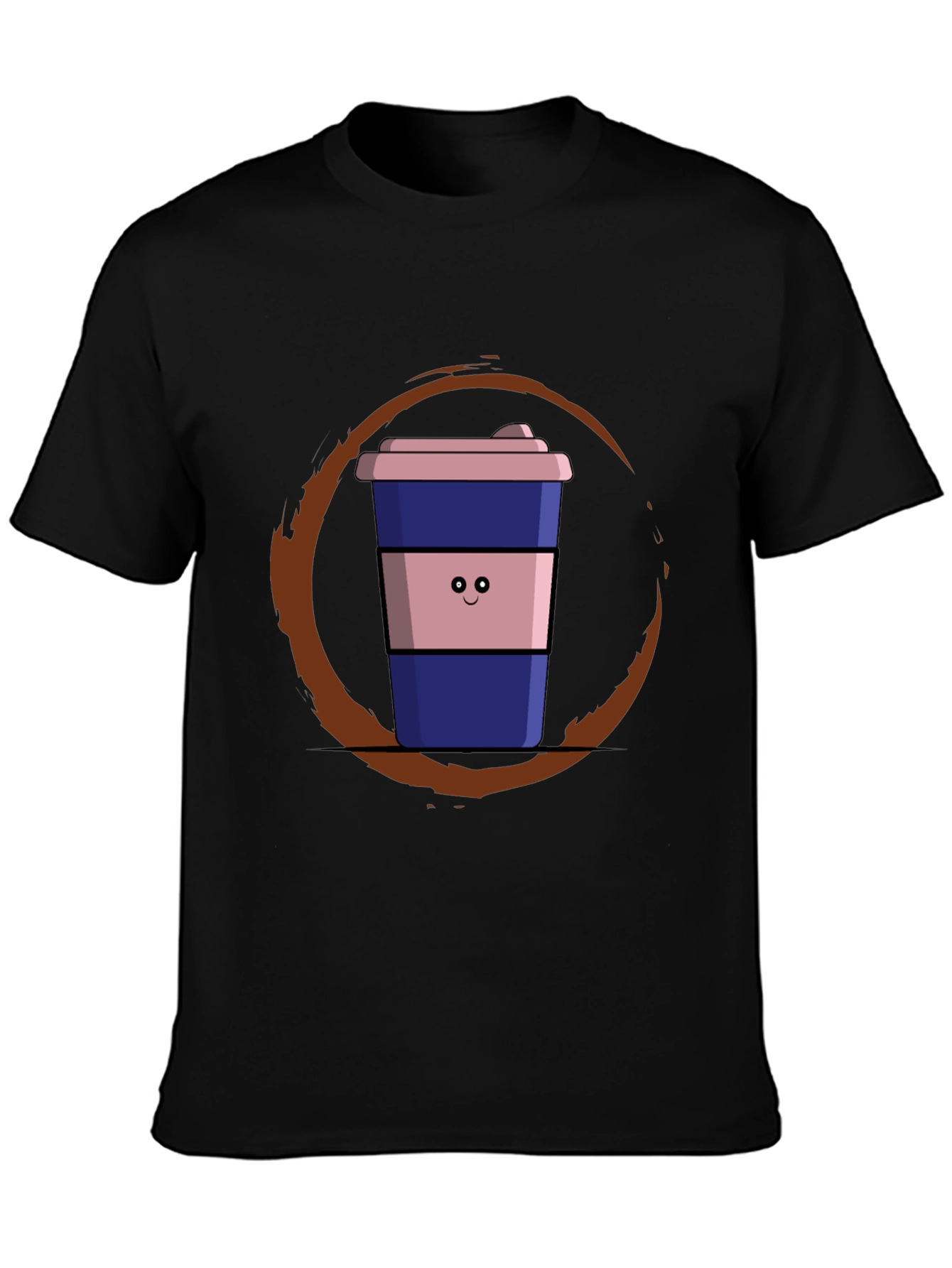 Coffee Cup Graphic Tee - Black