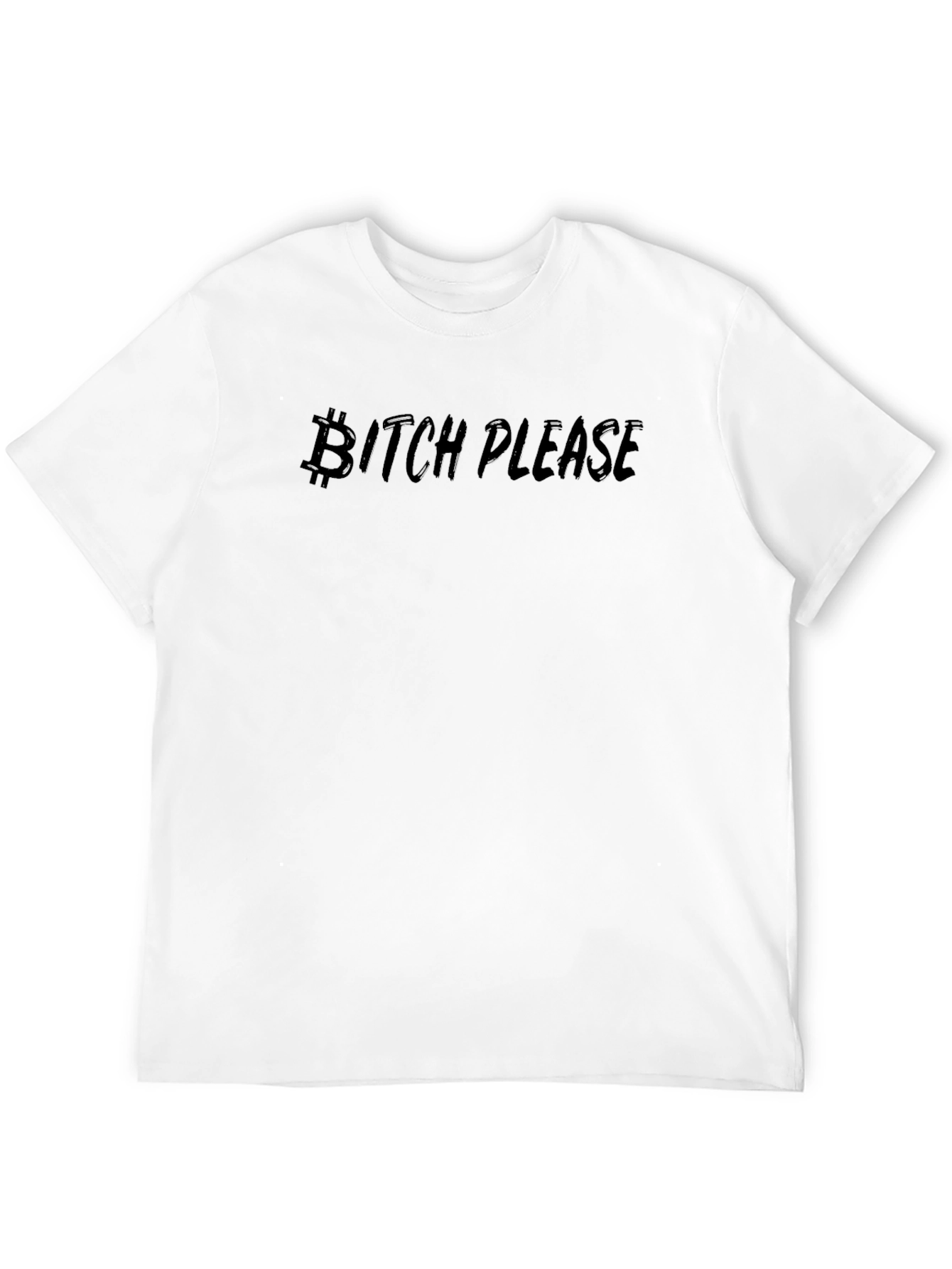 Bitcoin Bitch Please Mens Black T-Shirt