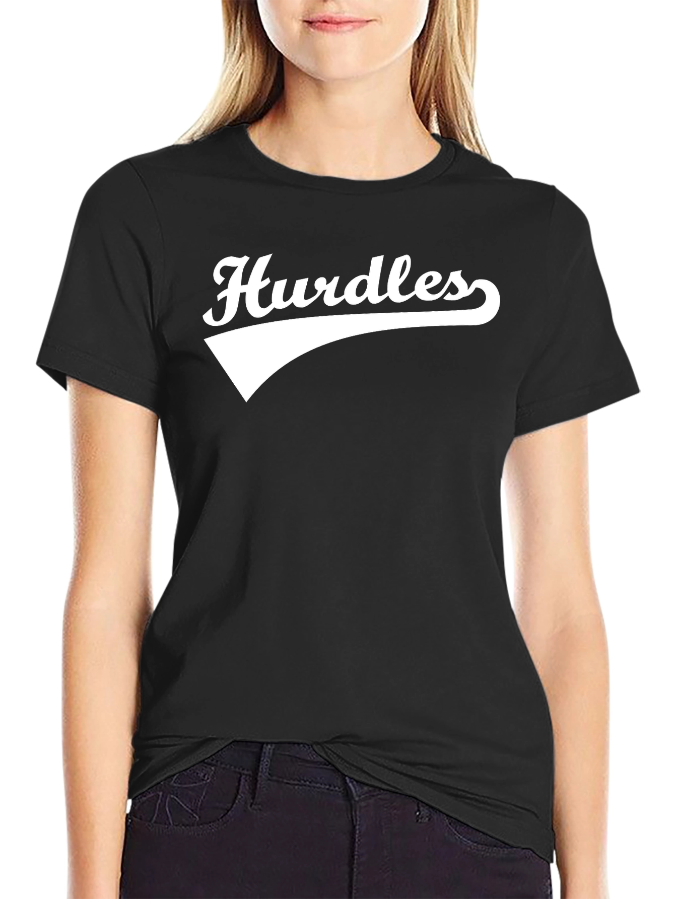 Hurdles Black Graphic Tee