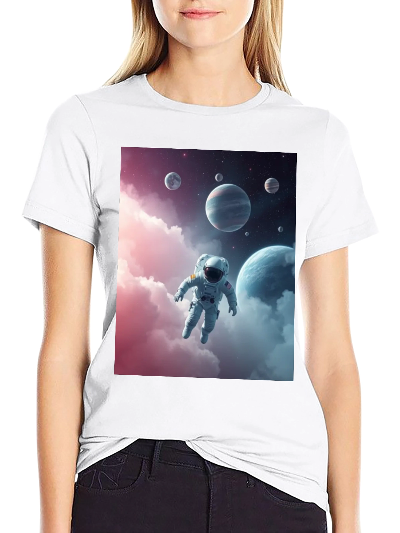 Astronaut in Space Graphic Tee