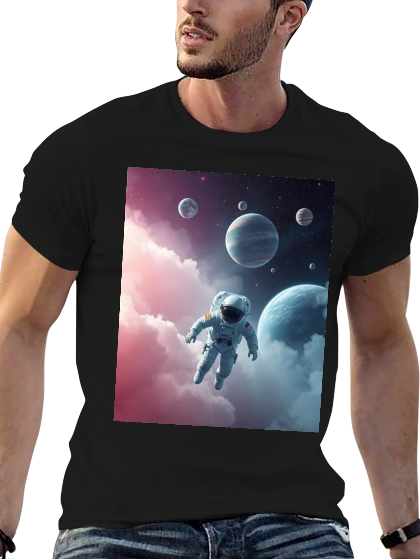 Astronaut in Space Graphic Tee