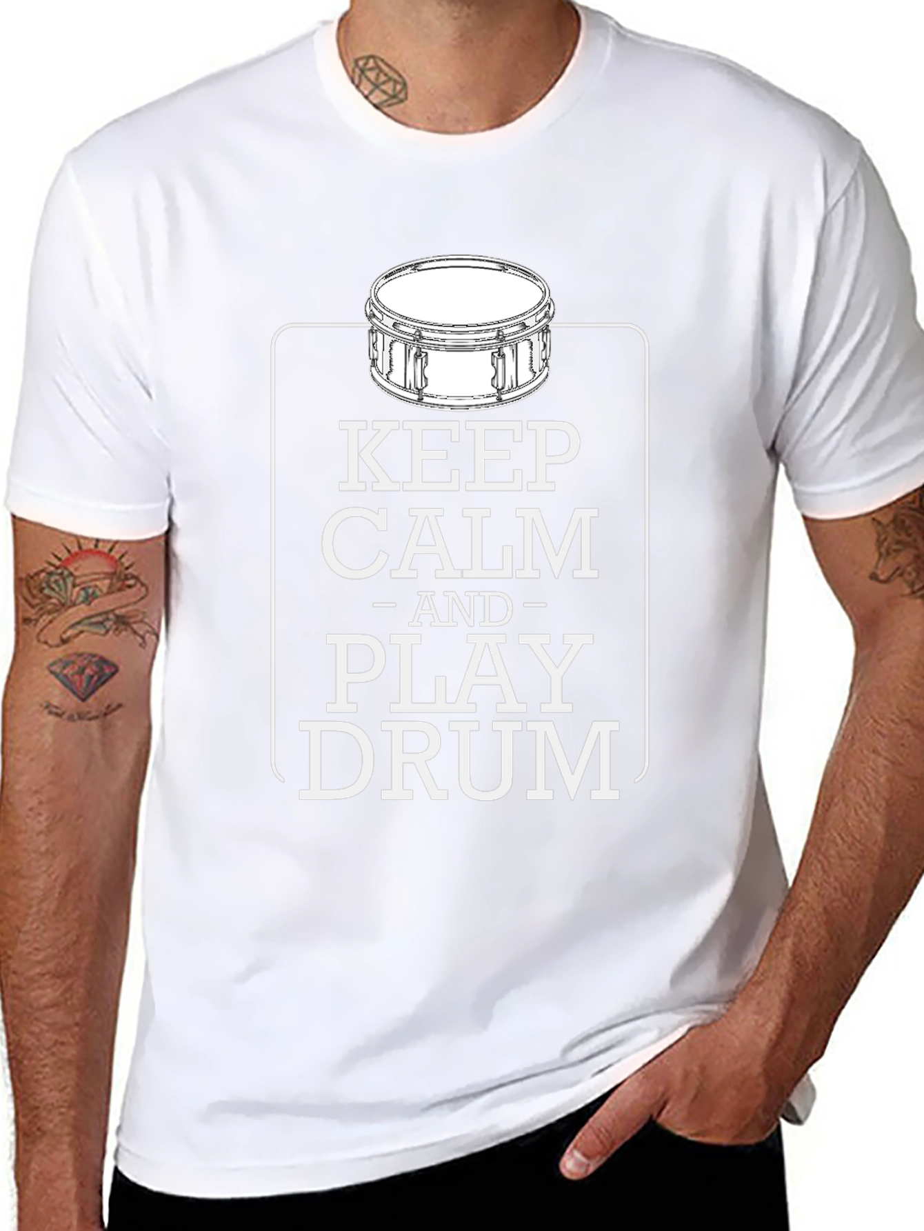 Keep Calm and Play Drum T-Shirt