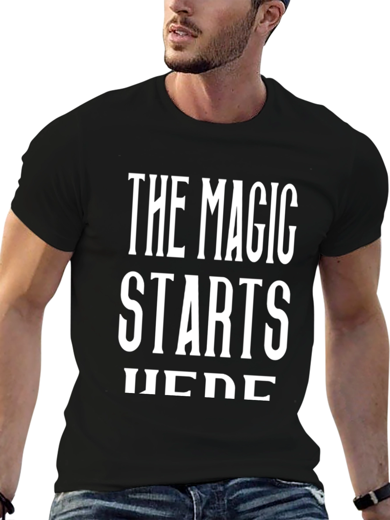 The Magic Starts Here Black T-Shirt