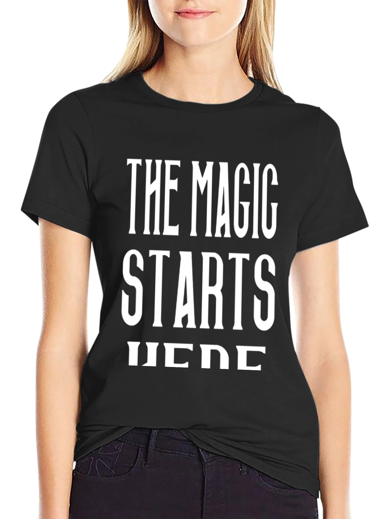 The Magic Starts Here Black T-Shirt