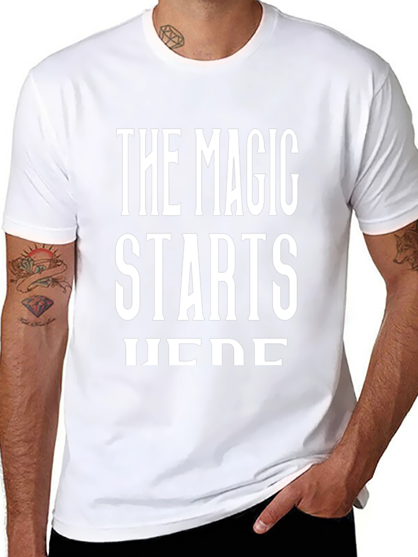 The Magic Starts Here Black T-Shirt