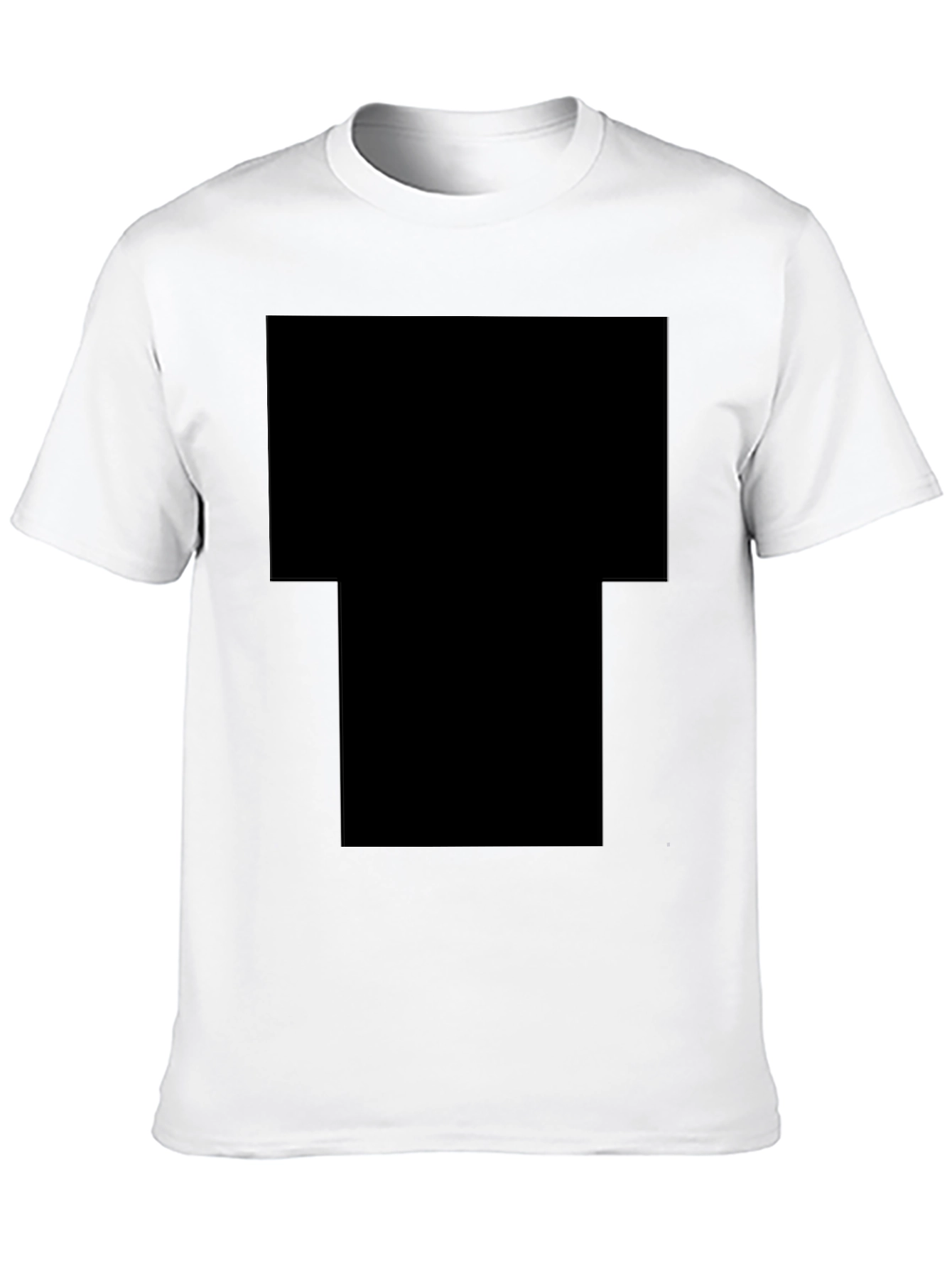 Classic Black Cotton Crew Neck T-Shirt