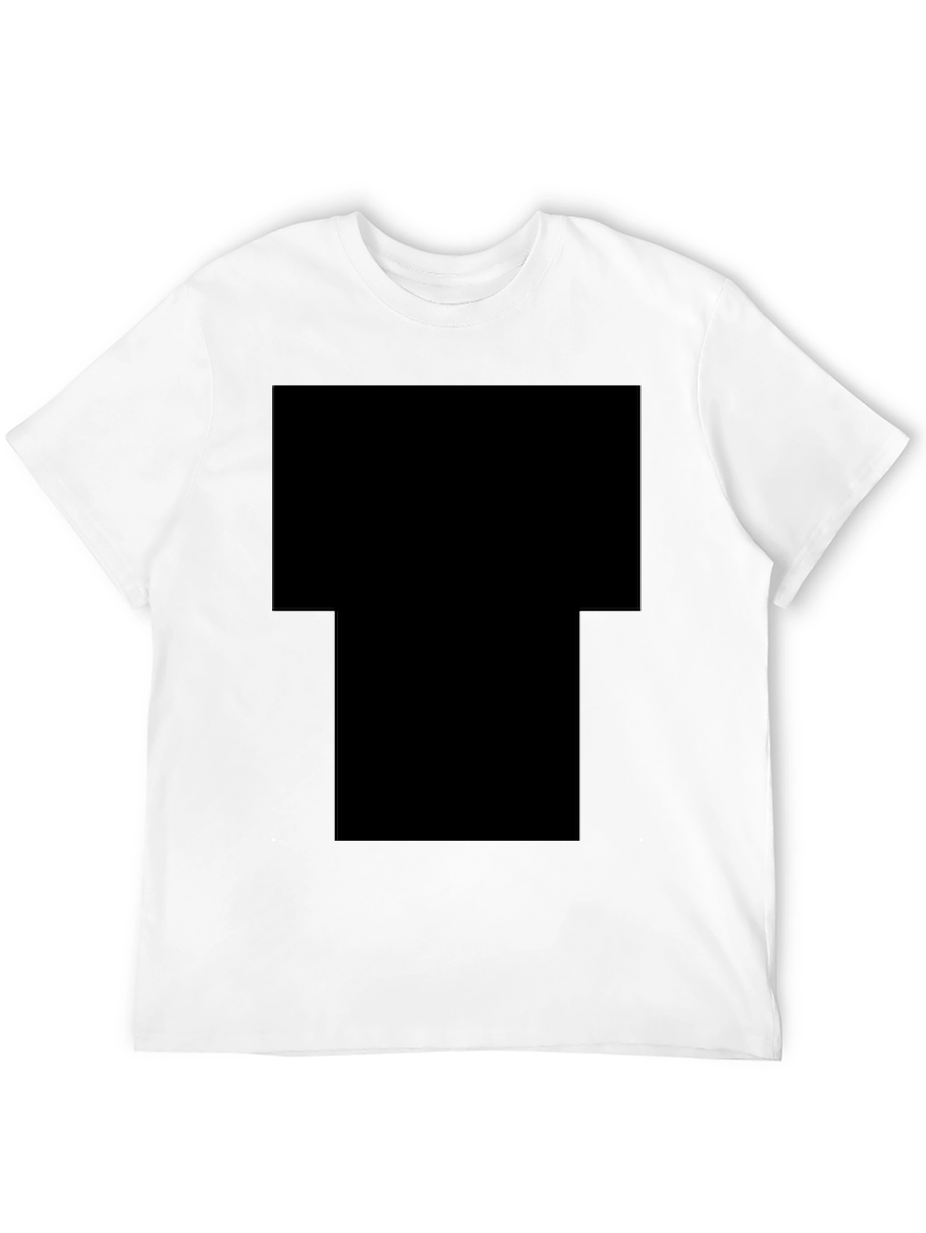 Classic Black Cotton Crew Neck T-Shirt