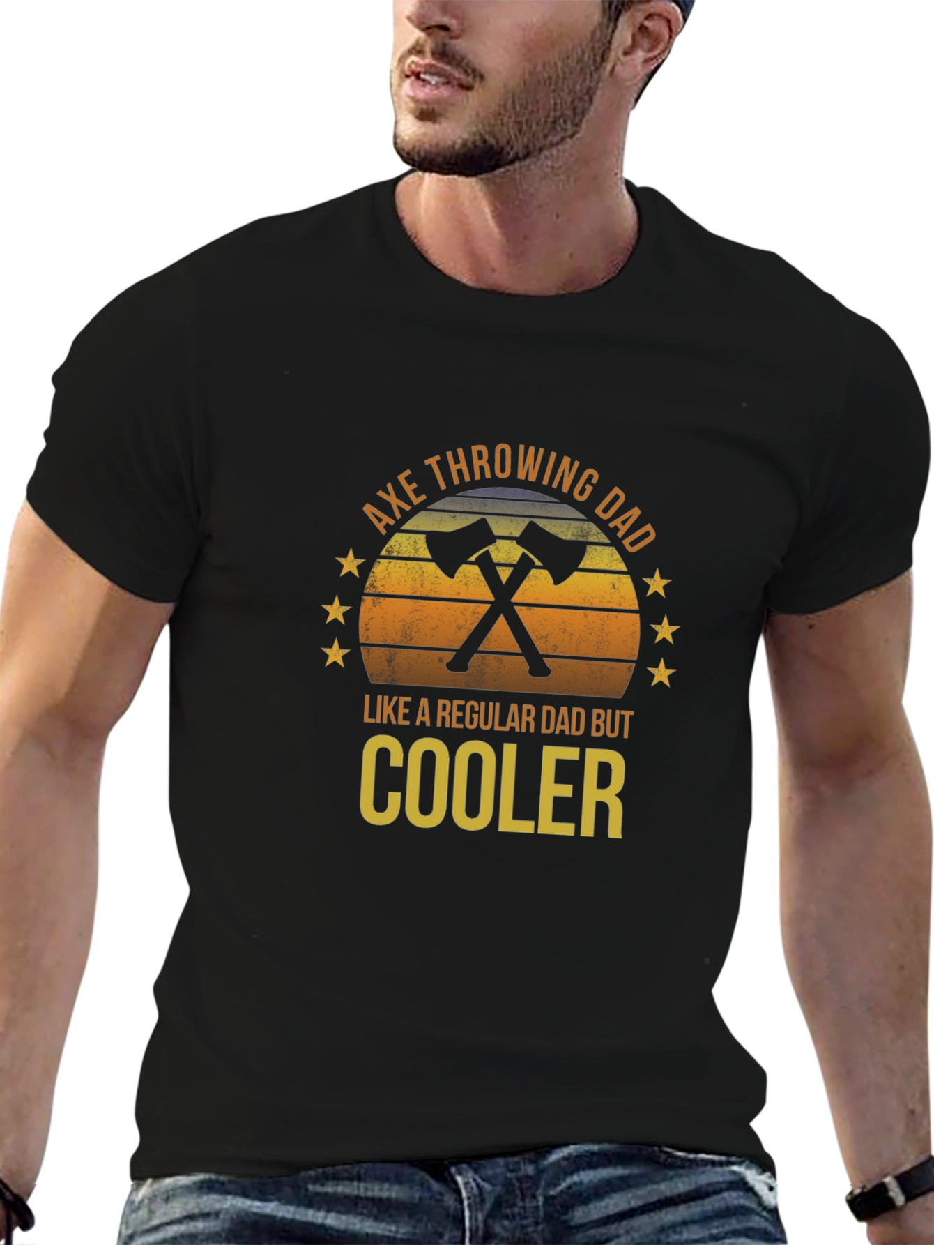 Axe Throwing Dad T-Shirt - Regular Dad But Cooler