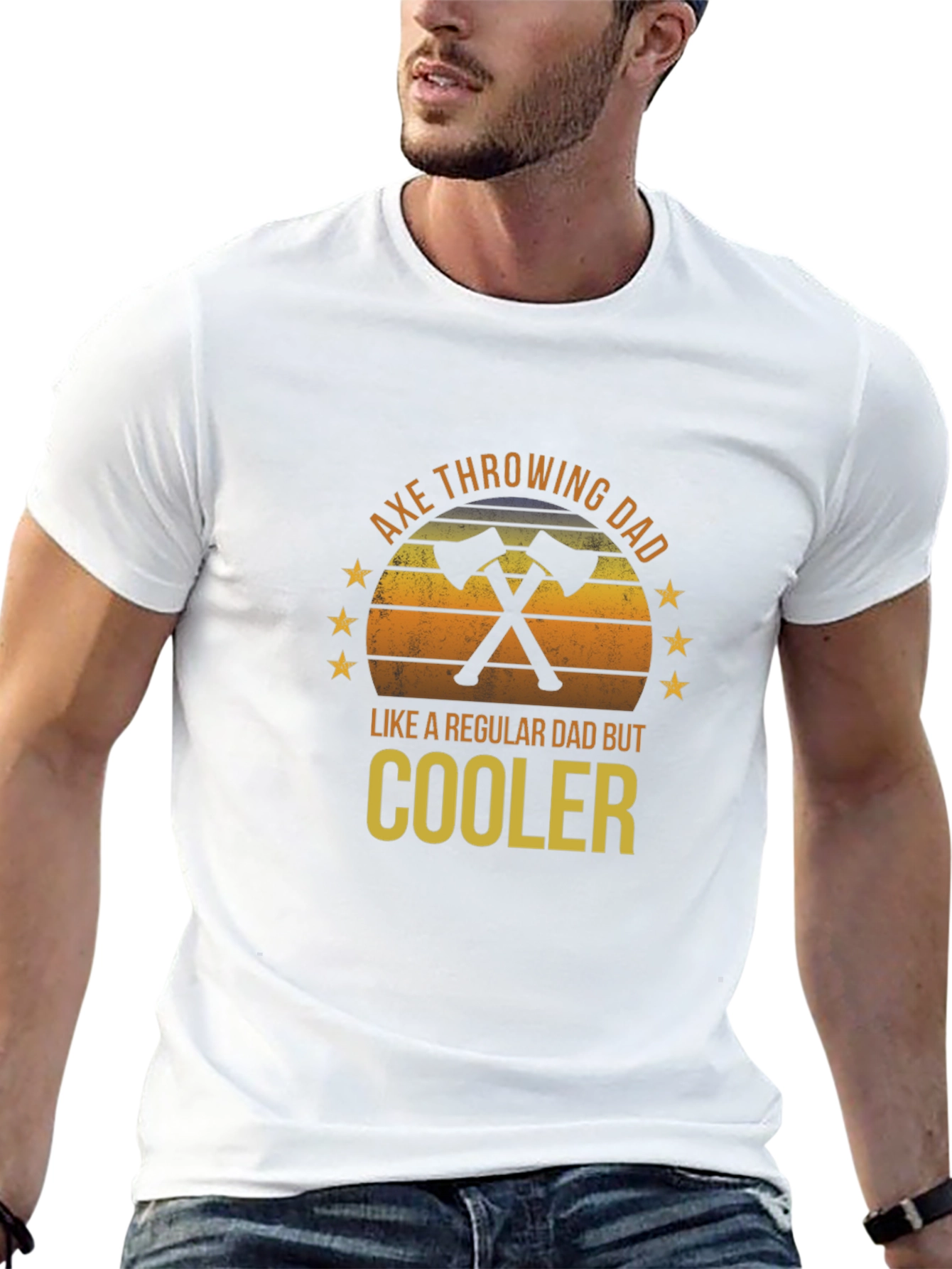 Axe Throwing Dad T-Shirt - Regular Dad But Cooler