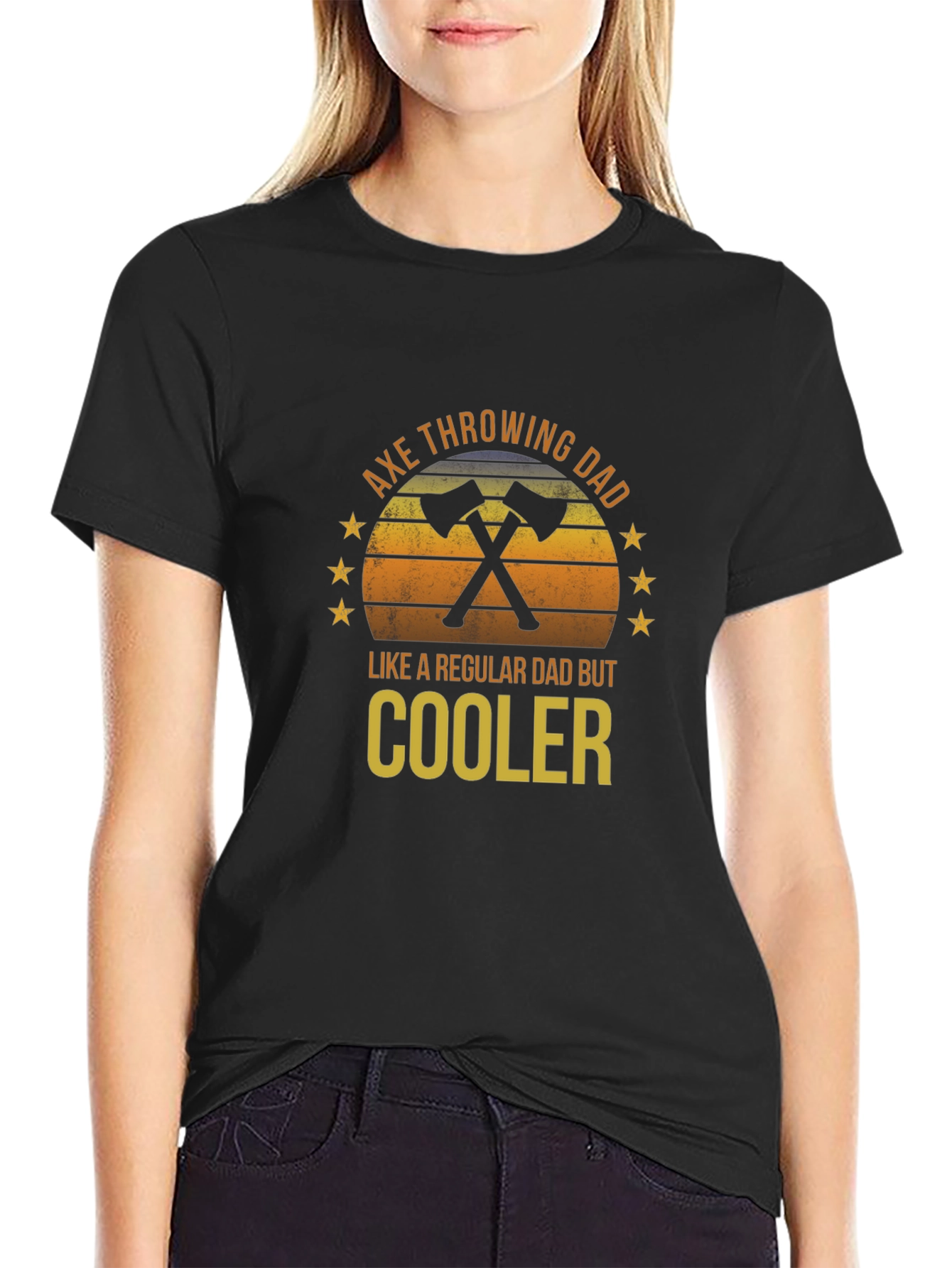 Axe Throwing Dad T-Shirt - Regular Dad But Cooler