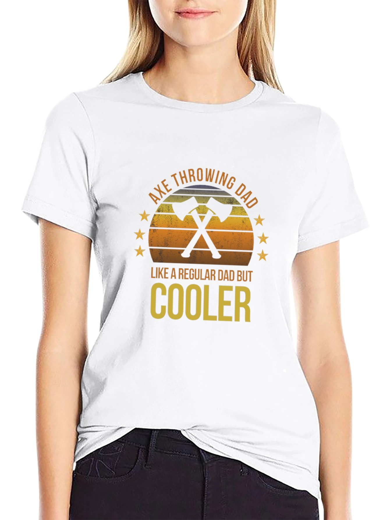 Axe Throwing Dad T-Shirt - Regular Dad But Cooler