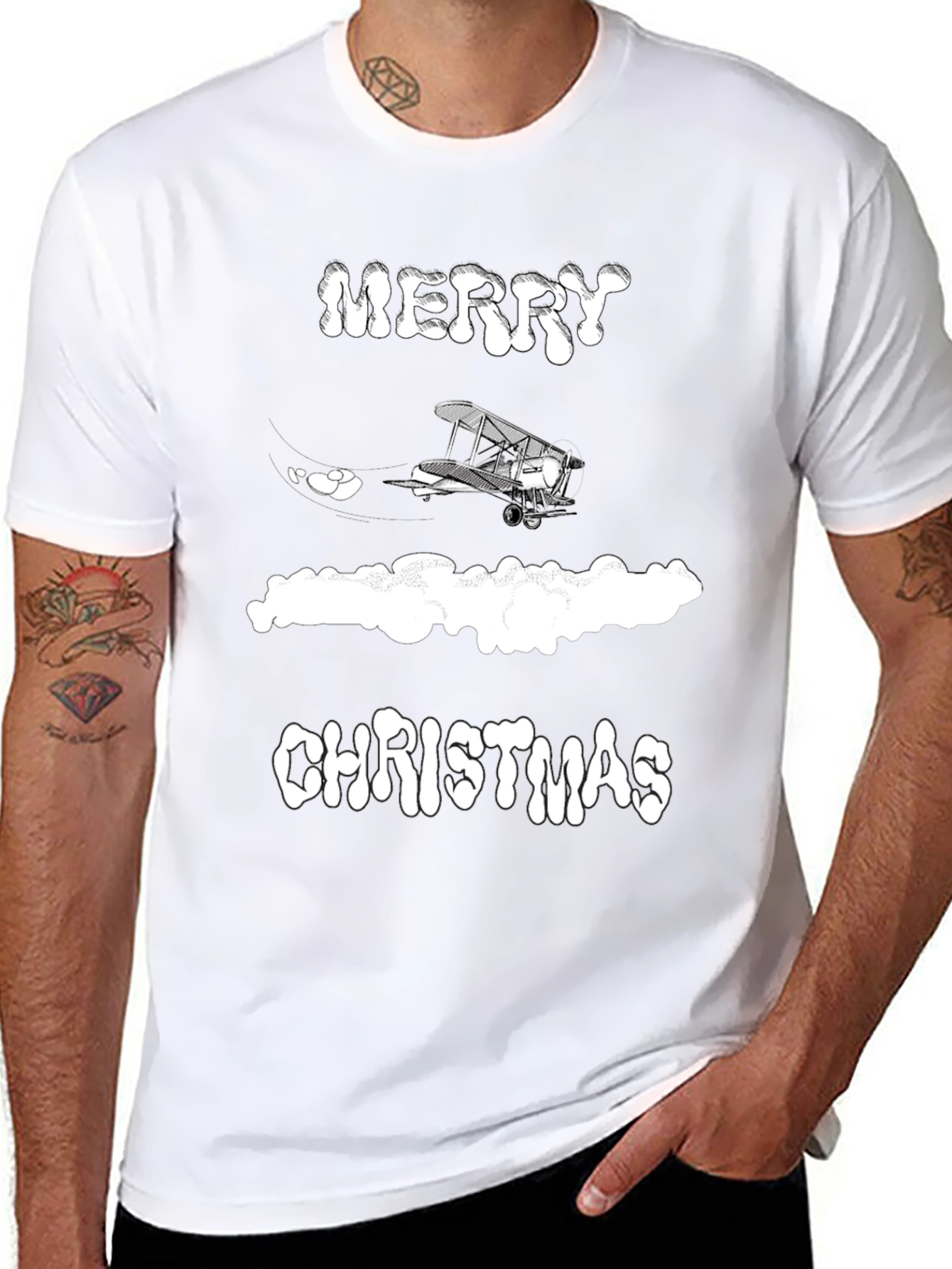 Merry Christmas Airplane T-Shirt