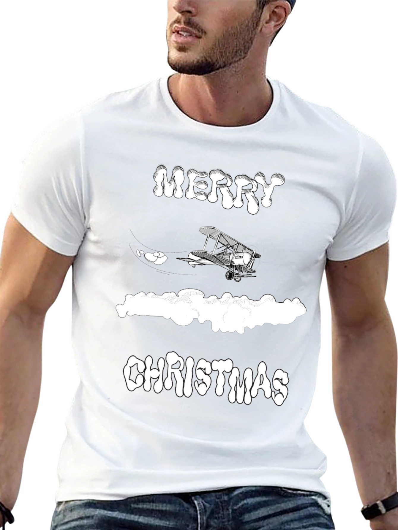 Merry Christmas Airplane T-Shirt