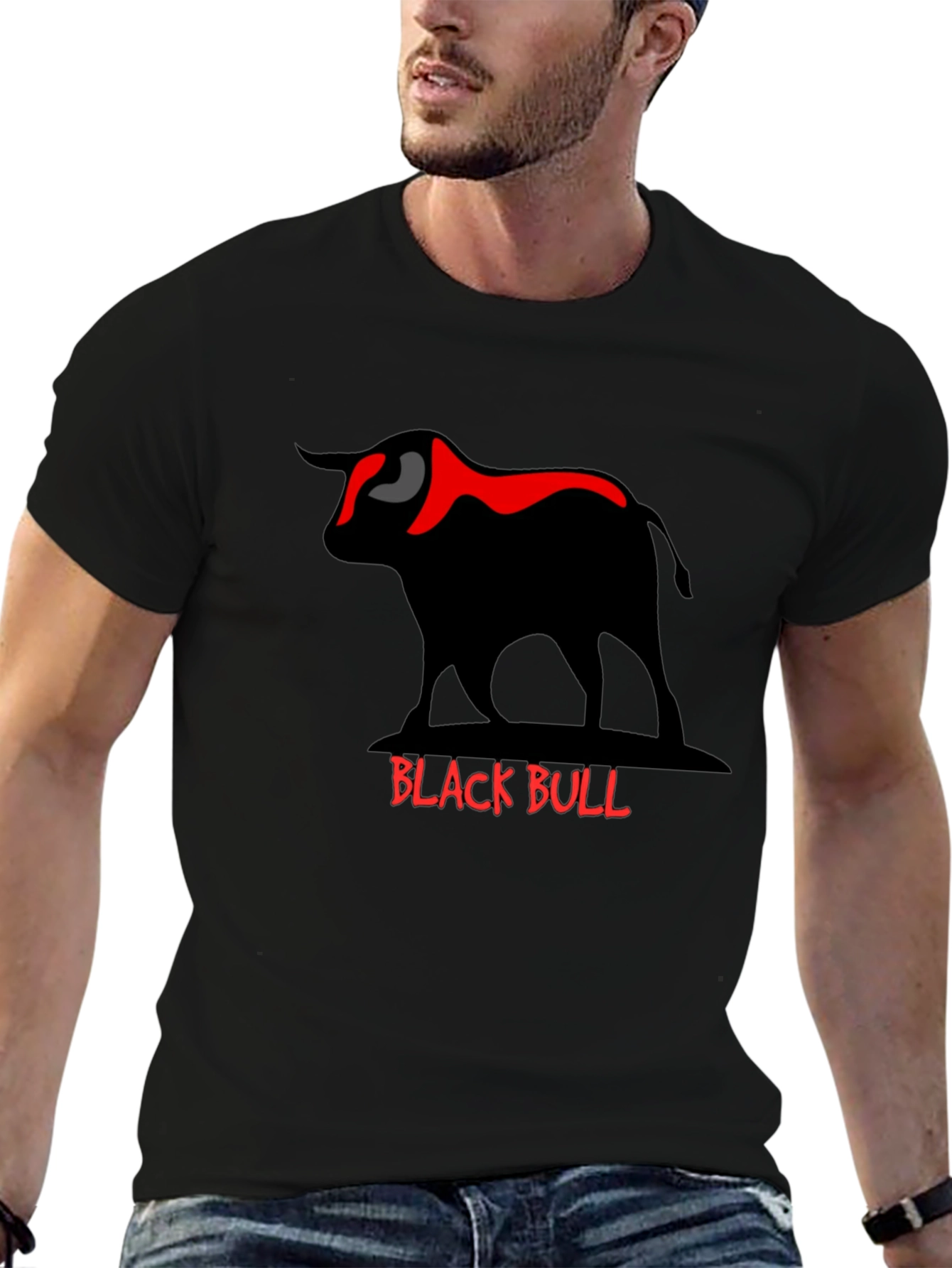 Black Bull Graphic Tee - Stylish & Bold