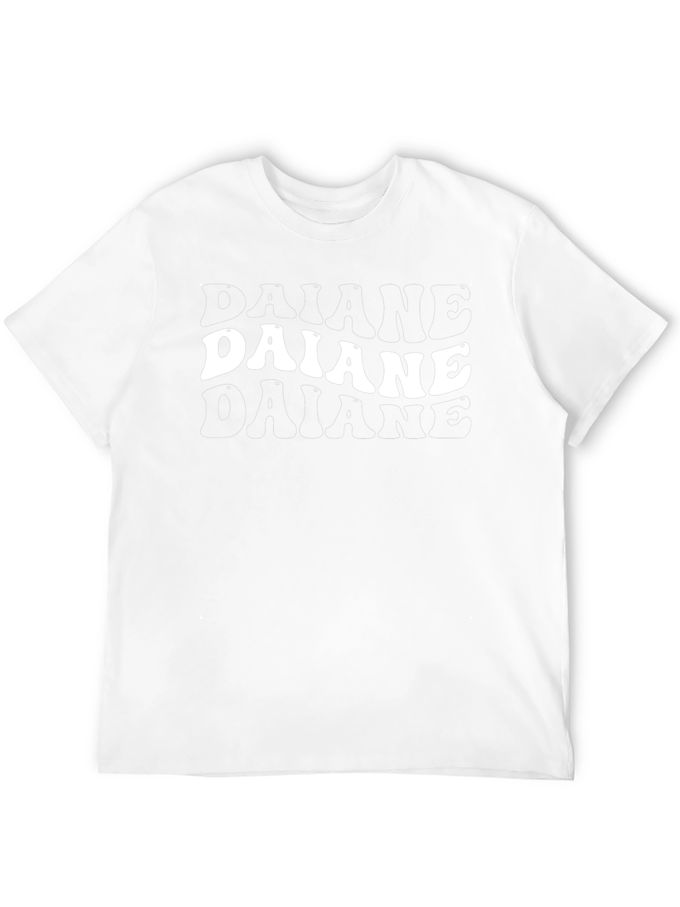 Daiane Trendy Retro Black T-Shirt
