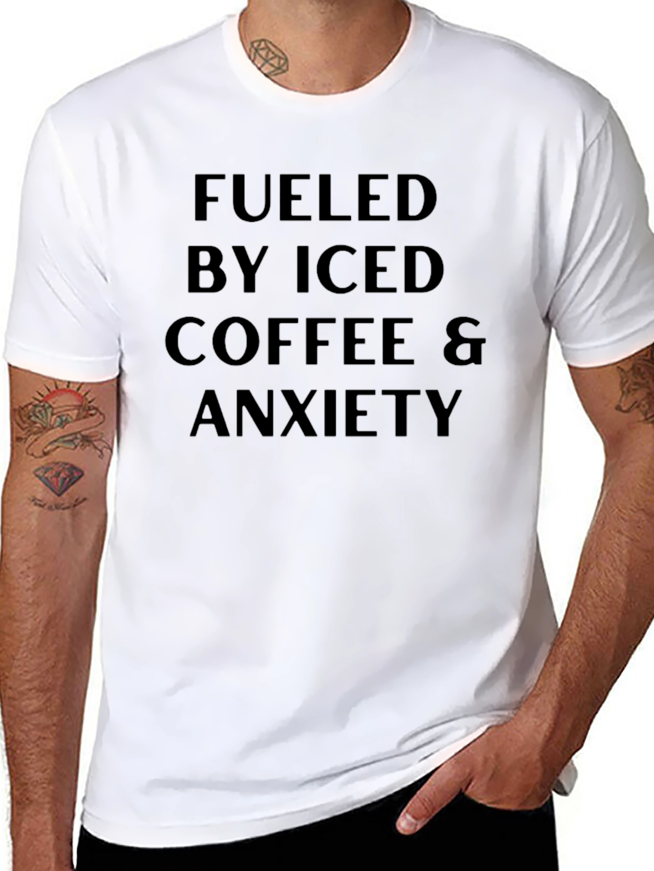 Fueled By Iced Coffee & Anxiety T-Shirt
