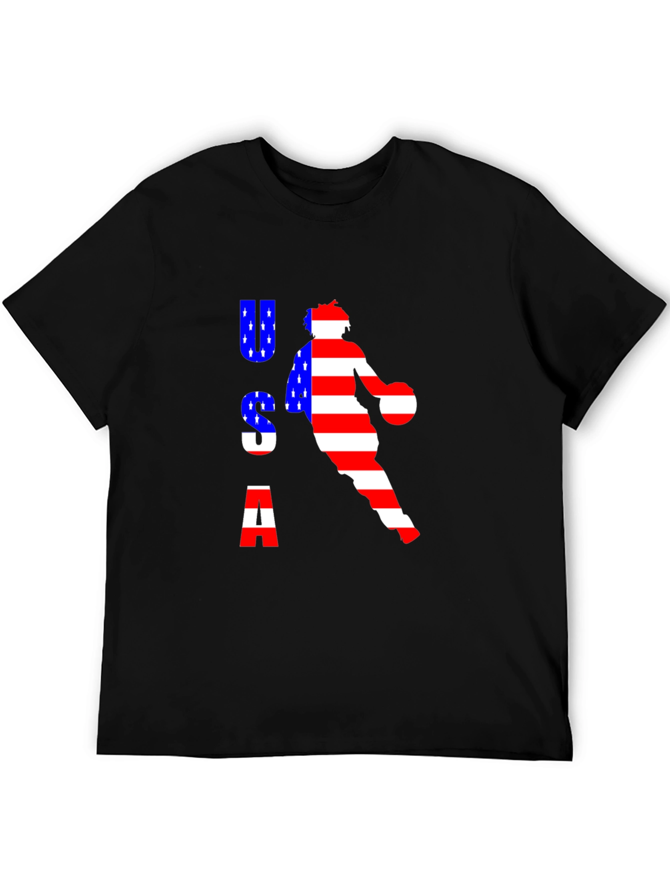USA Basketball Graphic Tee - Patriotic Style