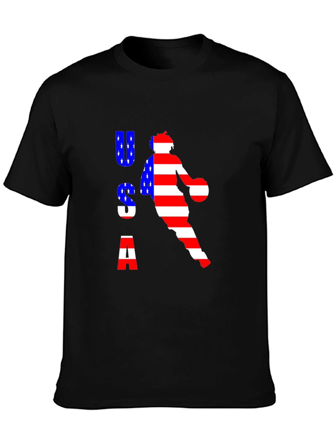 USA Basketball Graphic Tee - Patriotic Style