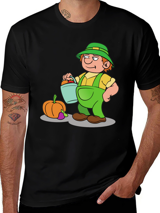 Cartoon Farmer Graphic Tee
