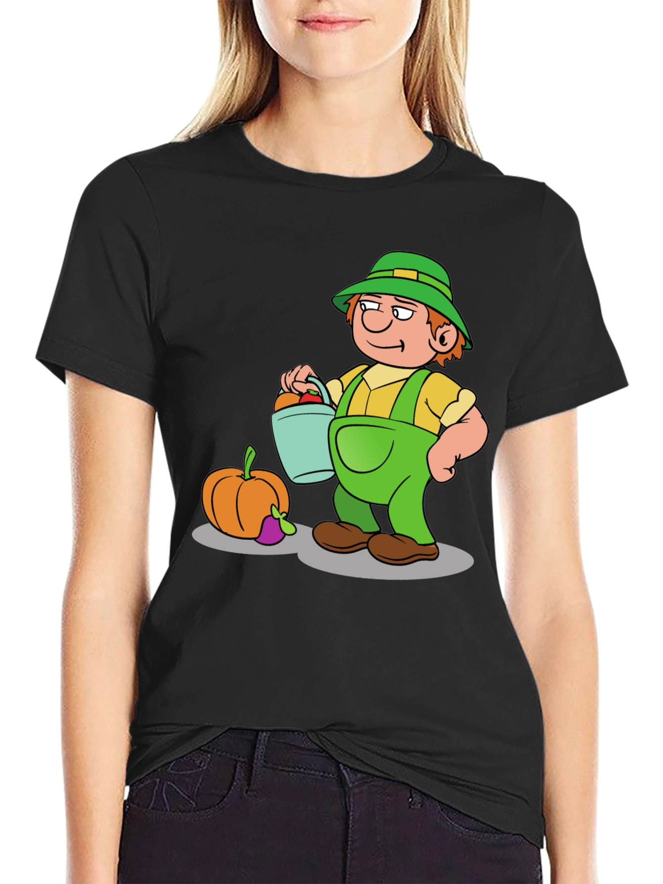 Cartoon Farmer Graphic Tee