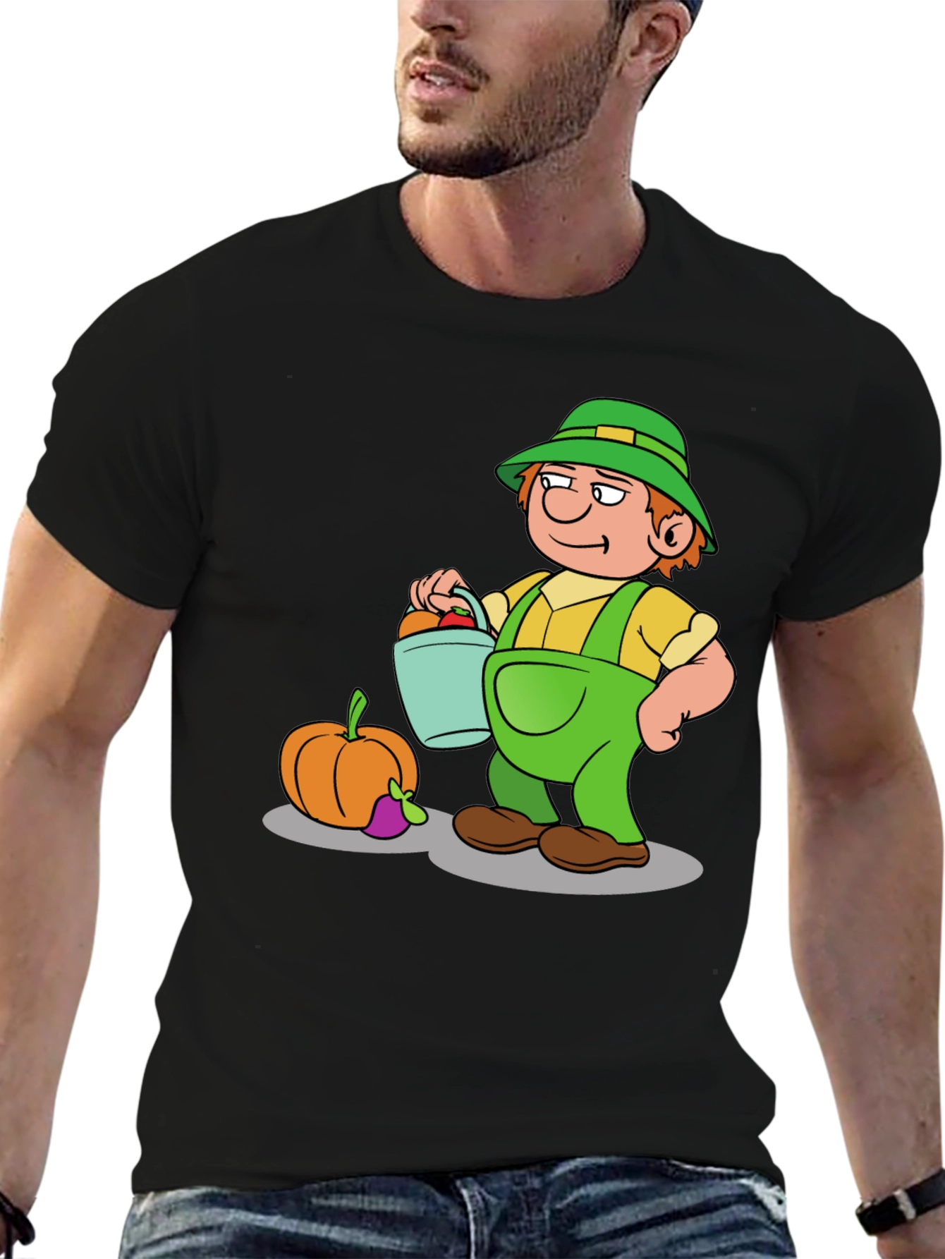 Cartoon Farmer Graphic Tee