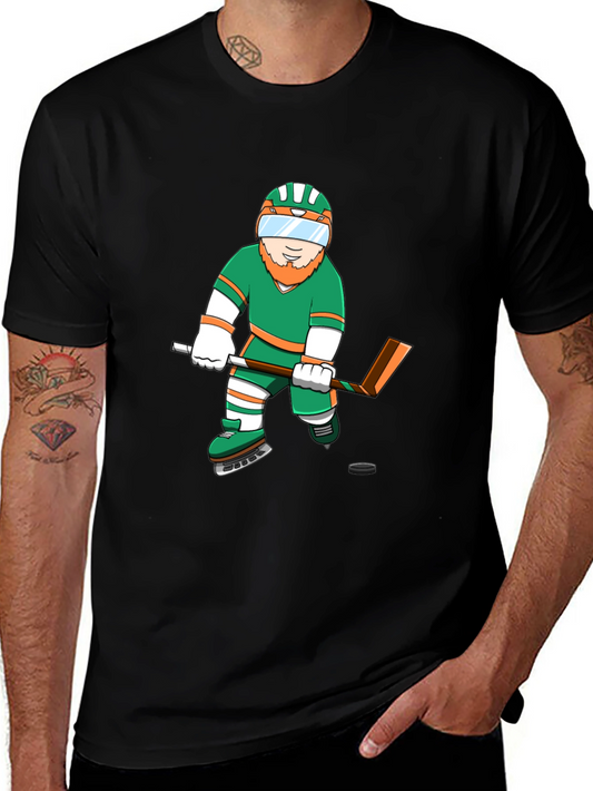 Leprechaun Hockey Graphic Tee - Black T-Shirt