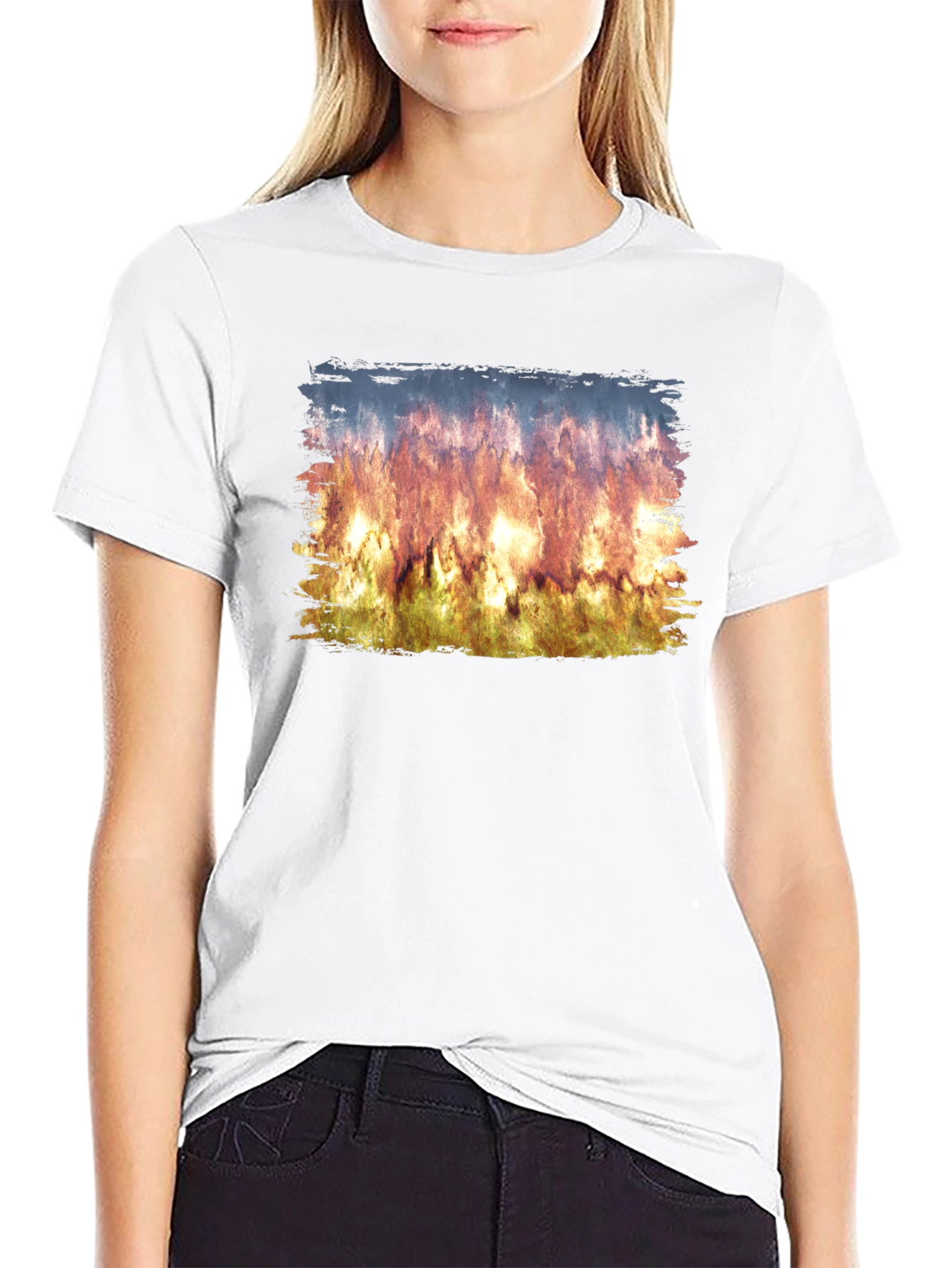 Flame Artwork T-Shirt